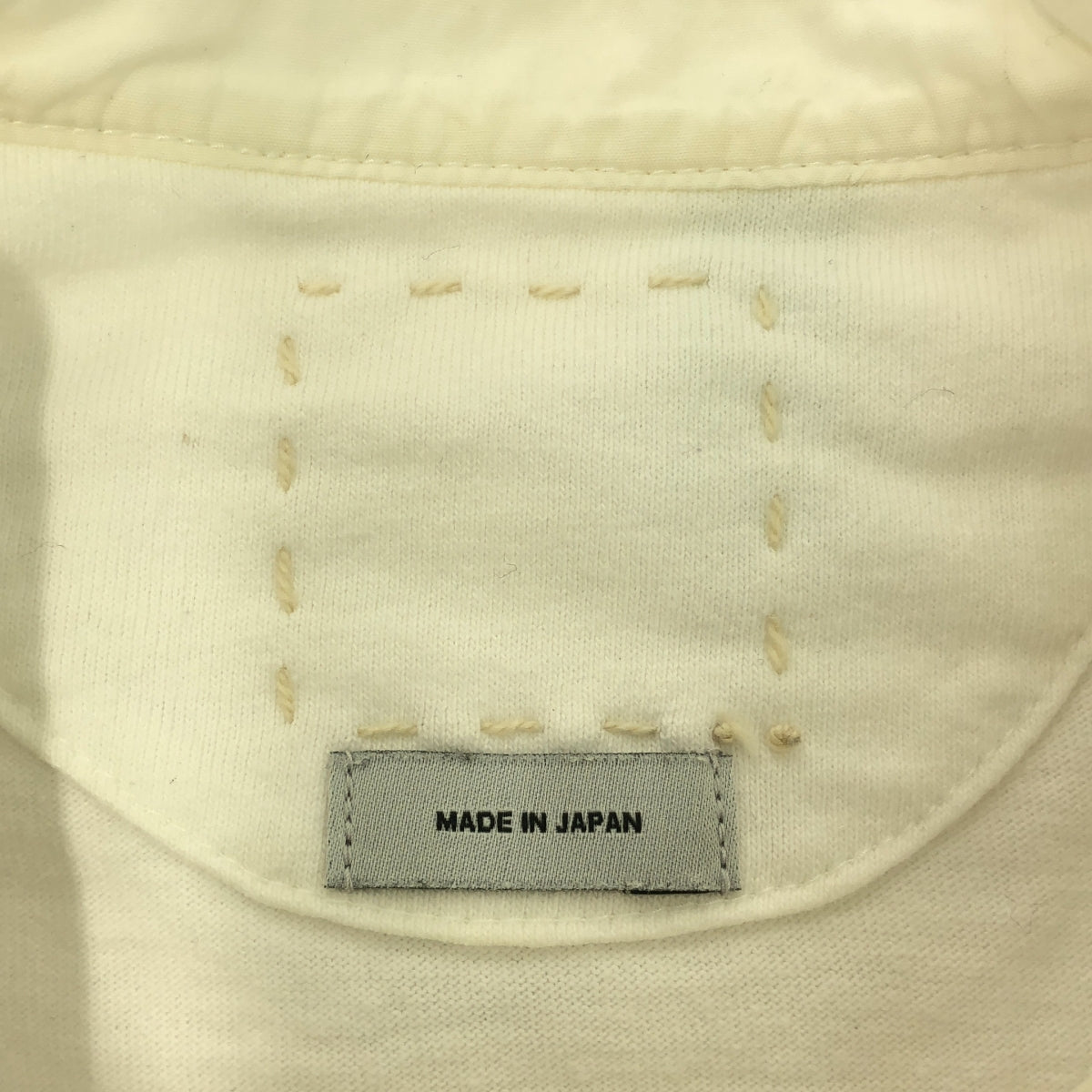visvim / ビズビム | MARCELLA KURTA SHIRT L/S / バンドカラー ストライプ カットソー | 3 | ホワイト | メンズ