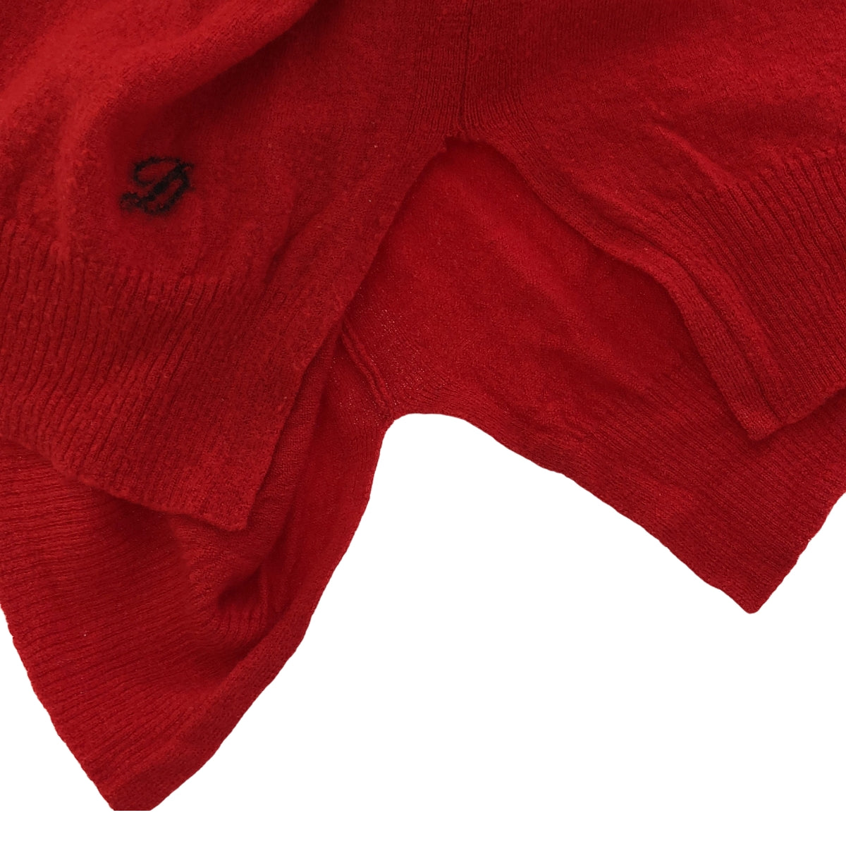 抽屜 | 附標誌與開衩的羊毛針織毛衣 | 尺寸 1 | 紅色 | 女款