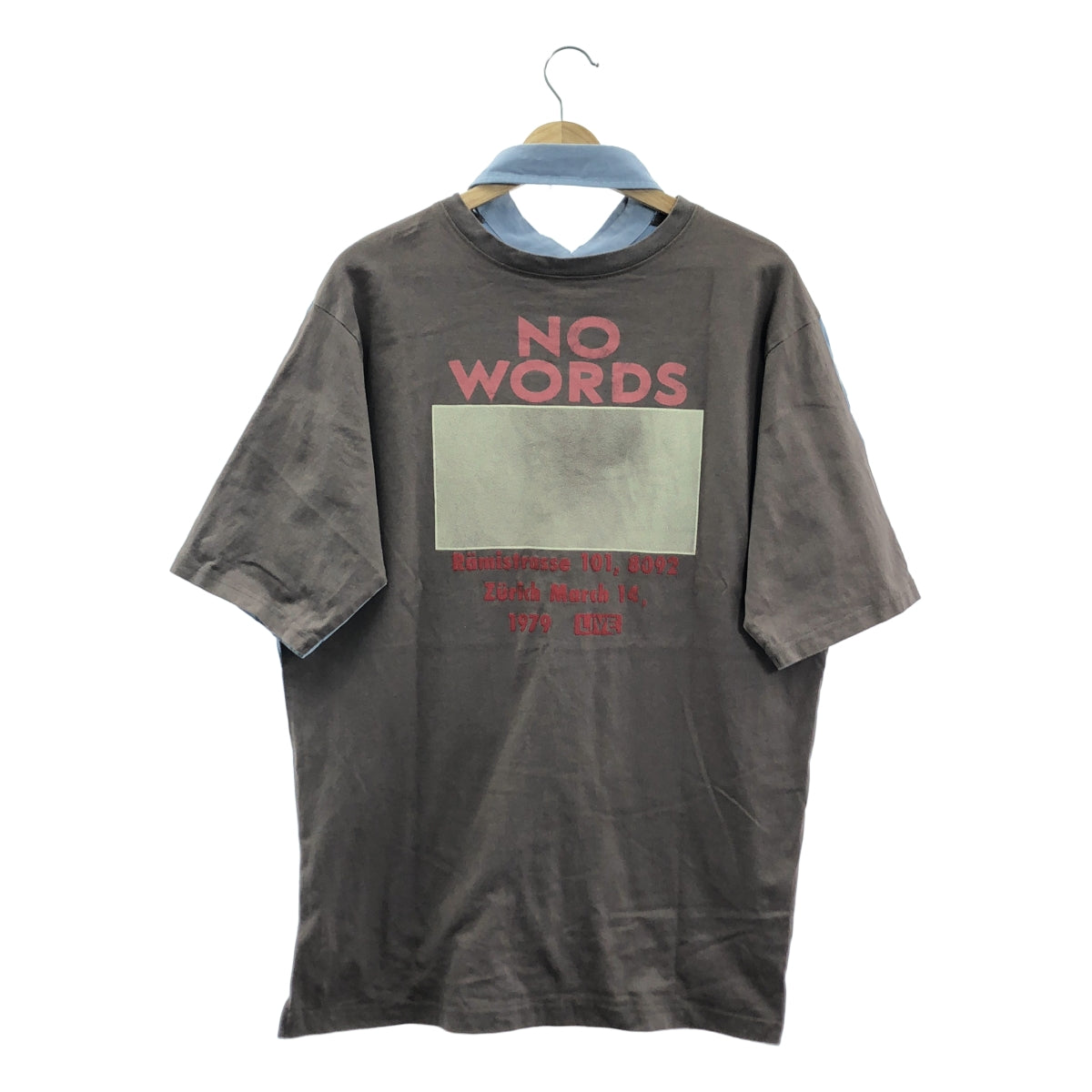 kudos / クードス | BACK BAND SHIRT コットン ロゴプリント シャツ | 2 | マルチカラー | メンズ