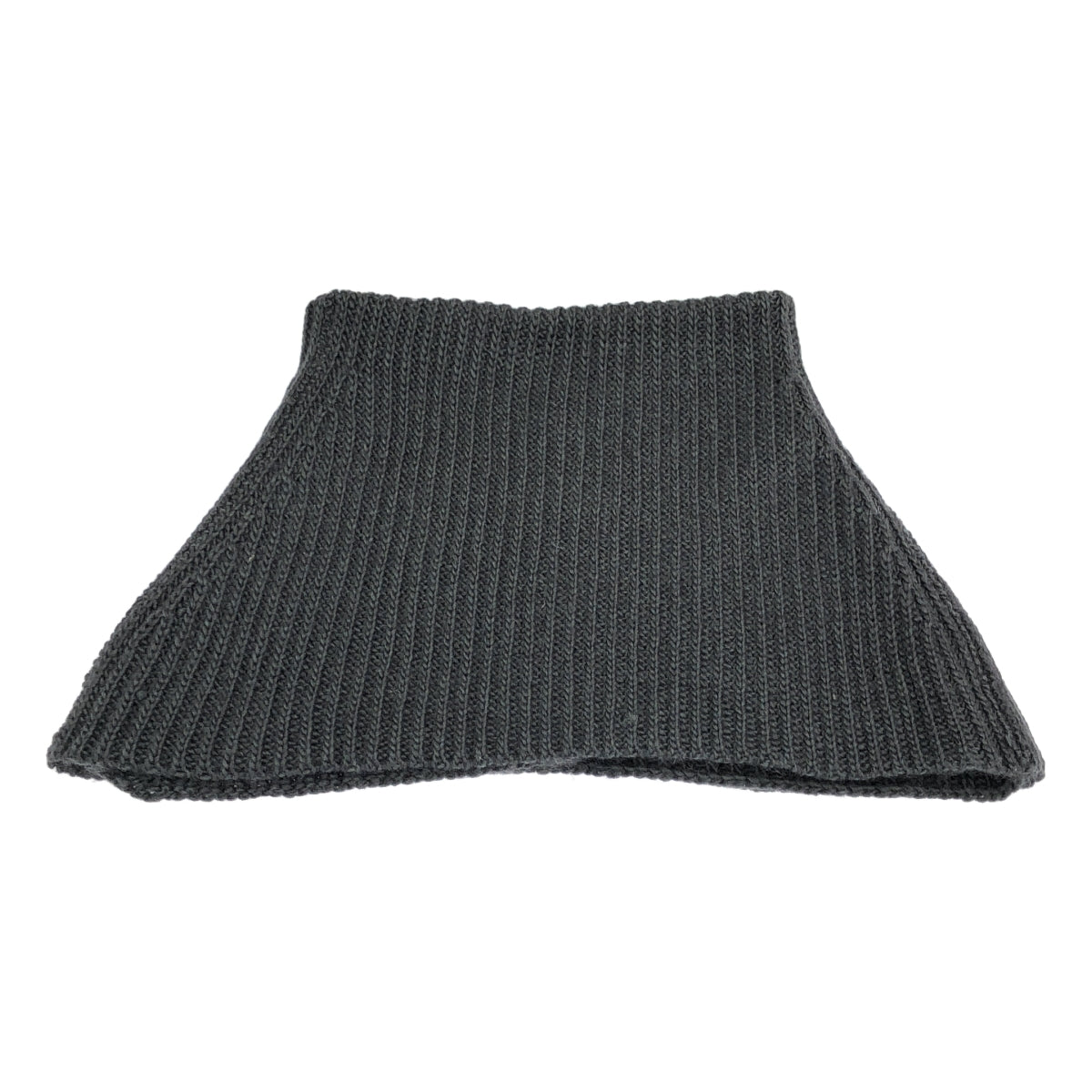 LAD MUSICIAN / ラッドミュージシャン | ウール ニット スヌード マフラー | チャコールブラック