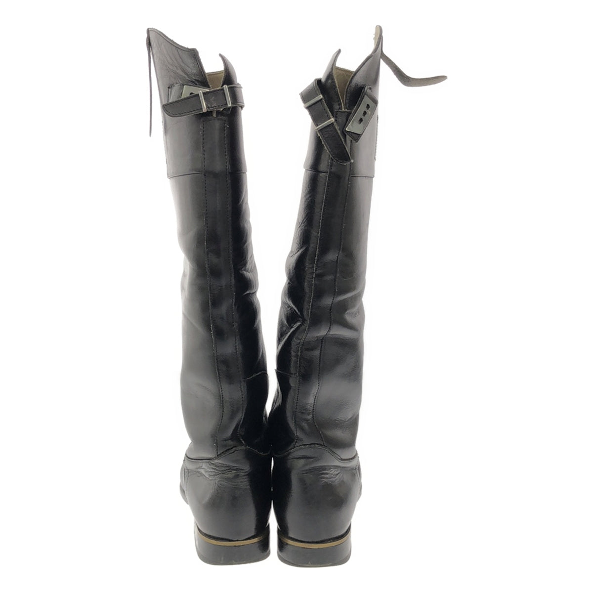 金鵝 |騎士皮革復古長靴 |尺寸 36 |黑色 |女性的