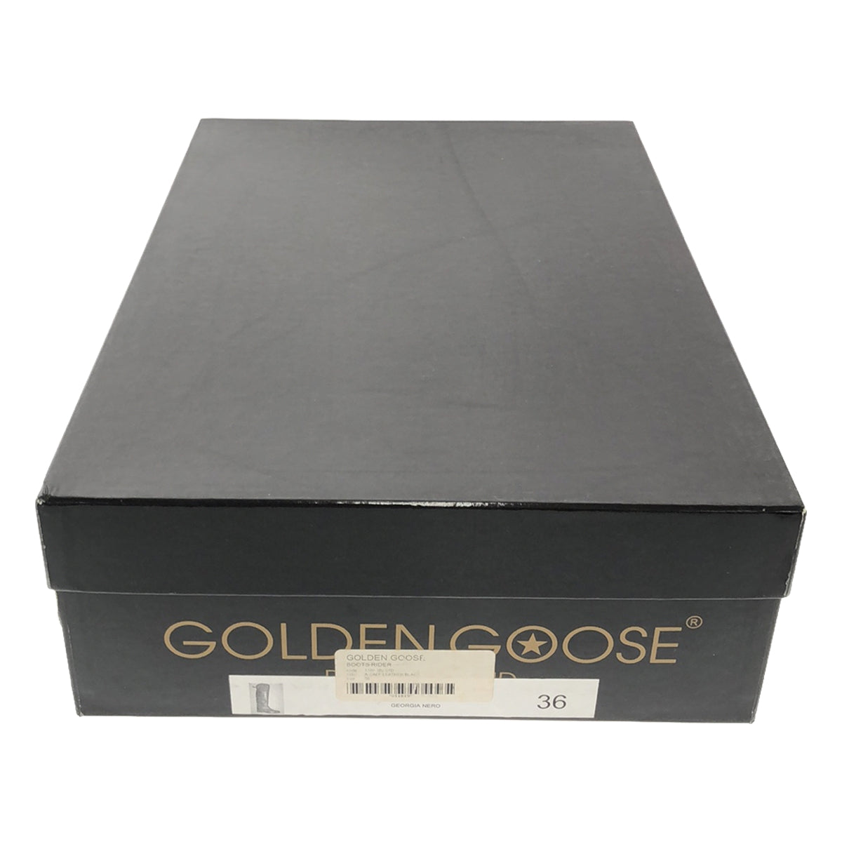 GOLDEN GOOSE / 골든구스 | RIDER LEATHER 빈티지 가공 롱 부츠 | 36 | 블랙 | 여성