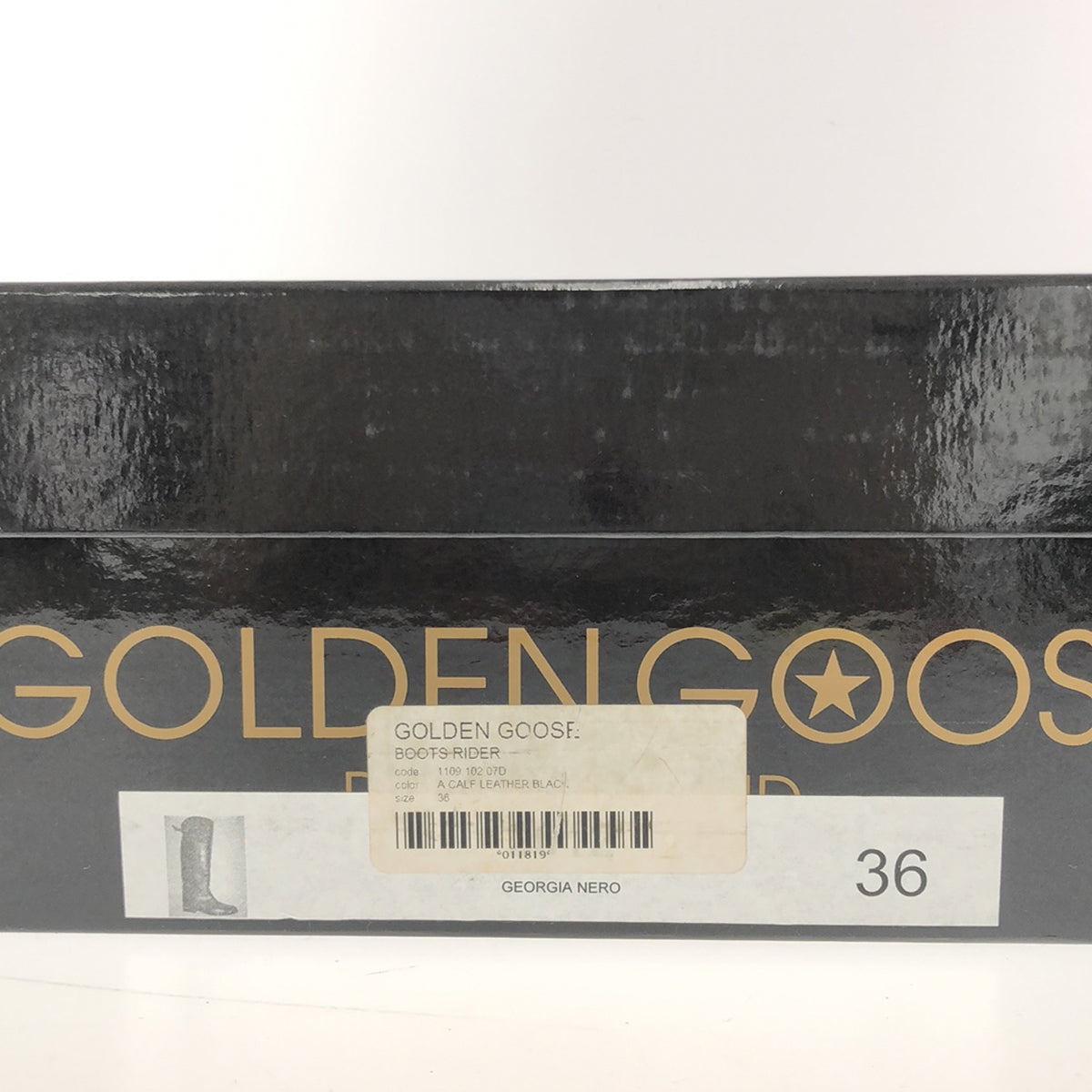 GOLDEN GOOSE / 골든구스 | RIDER LEATHER 빈티지 가공 롱 부츠 | 36 | 블랙 | 여성