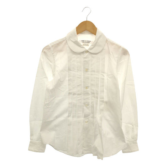 COMME des GARCONS COMME des GARCONS / Comme des | 2023AW | Round-neck cotton tuck blouse | S | Women's