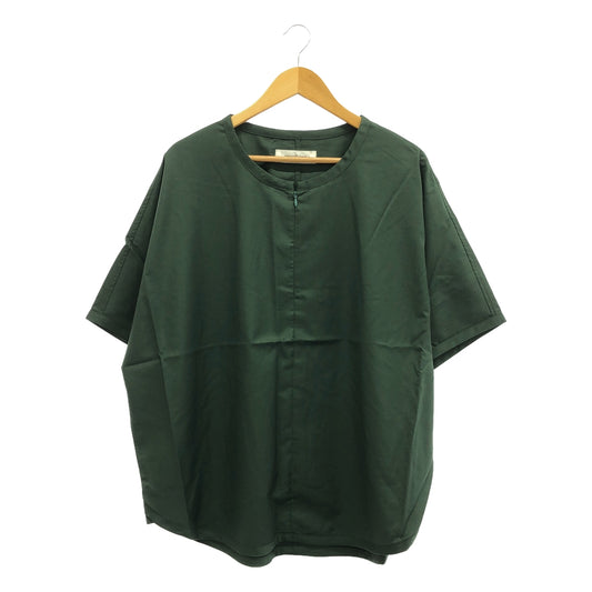 [New] prasthana / Prasthana | Slick shirt short sleeve shirt | M | Green | Men's