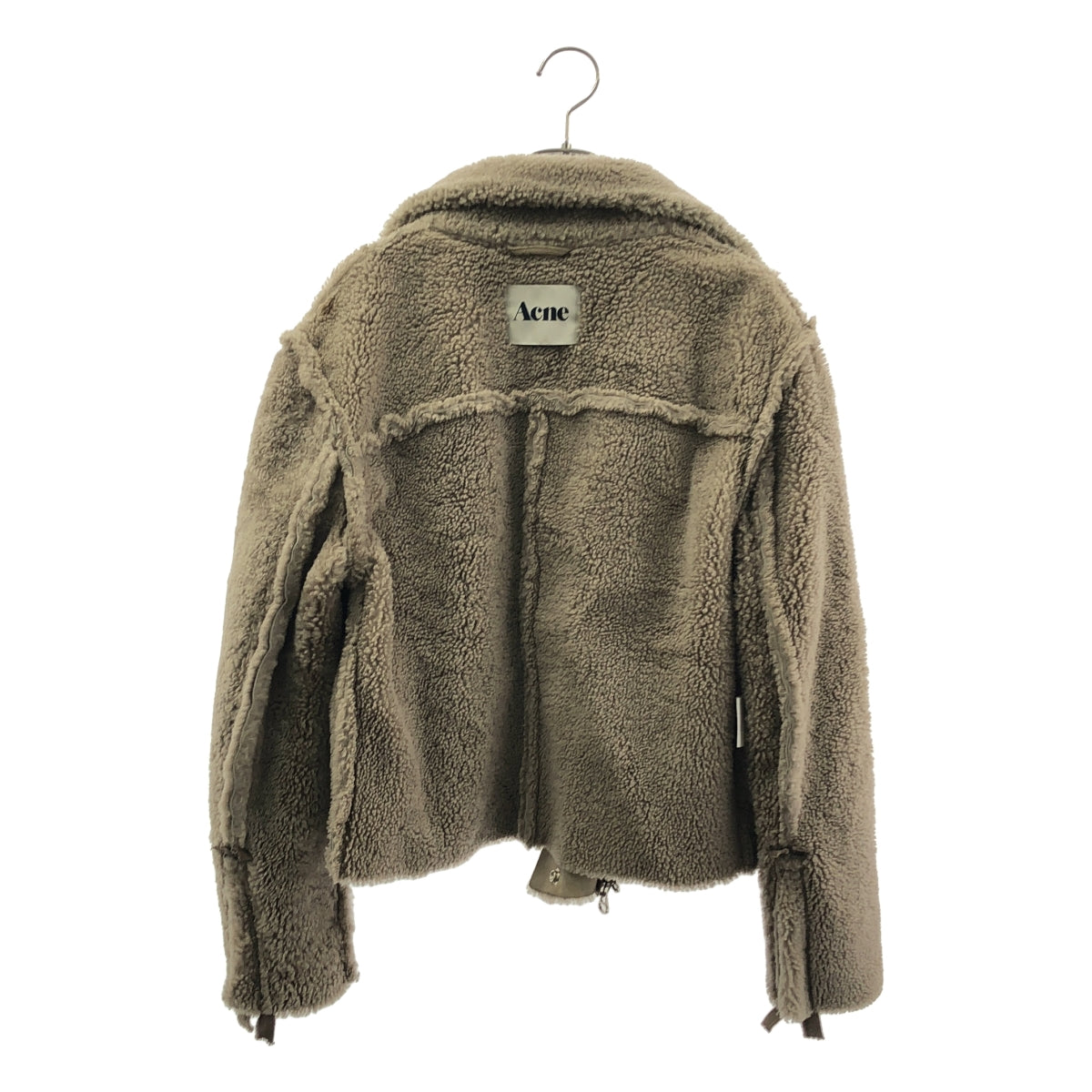 Acne / 여드름 | 무톤 가죽 라이더스 재킷 블루존 | 40 |