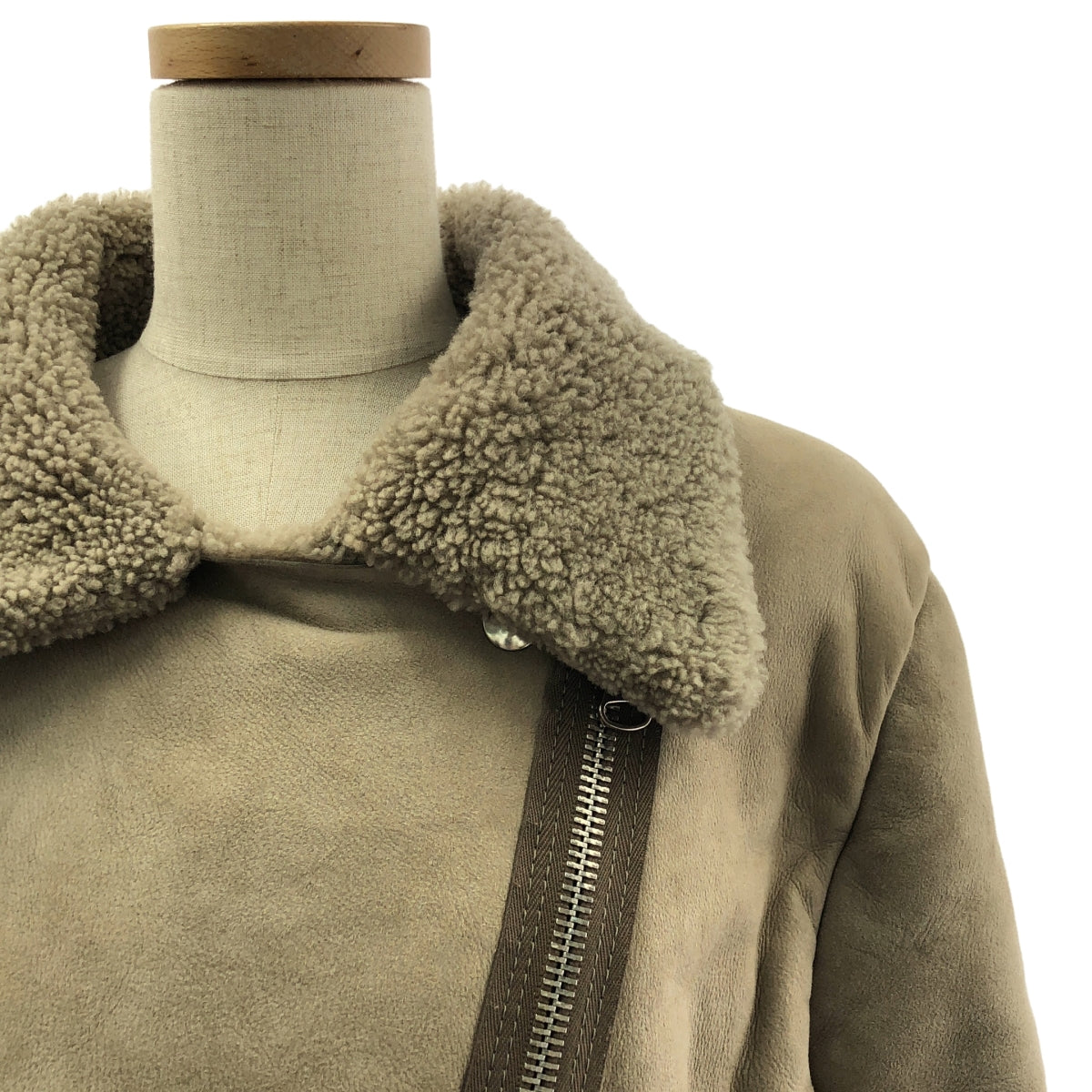 Acne / 여드름 | 무톤 가죽 라이더스 재킷 블루존 | 40 |