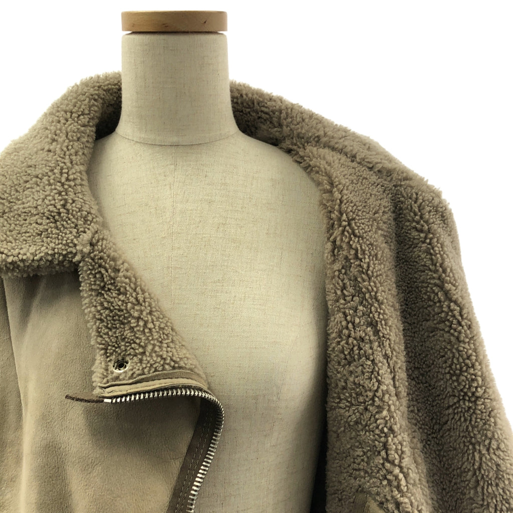 Acne / 여드름 | 무톤 가죽 라이더스 재킷 블루존 | 40 |