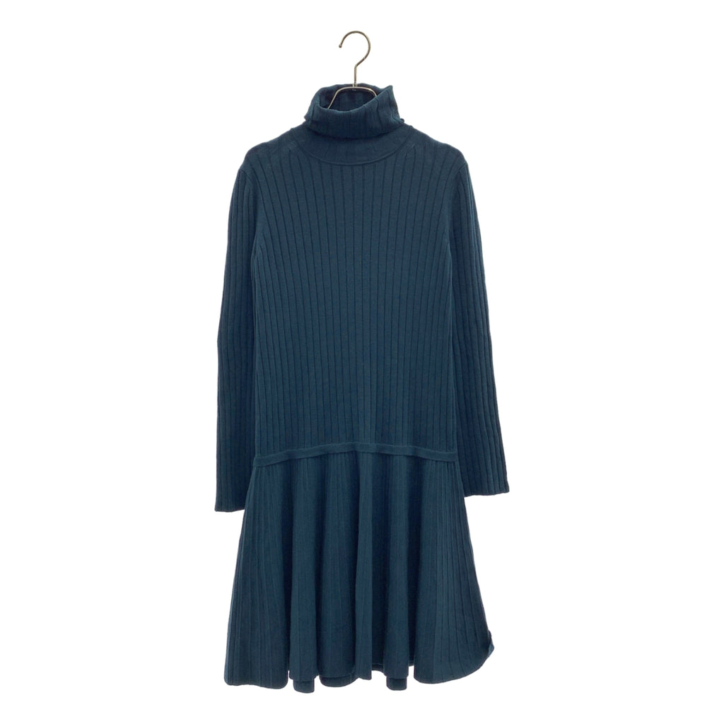 Drawer / ドゥロワー | タートルネック リブ ニット ワンピース | 1 | ダークグリーン系 | レディース