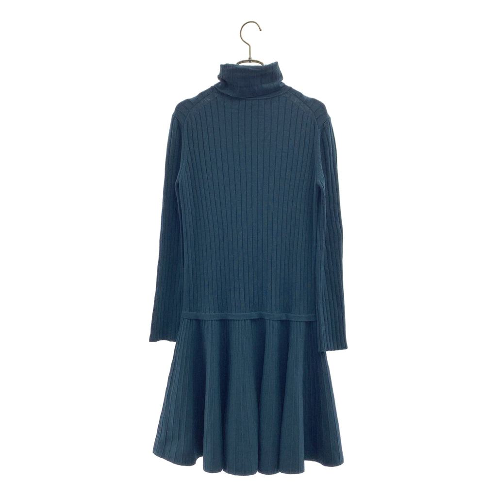 Drawer / ドゥロワー | タートルネック リブ ニット ワンピース | 1 | ダークグリーン系 | レディース