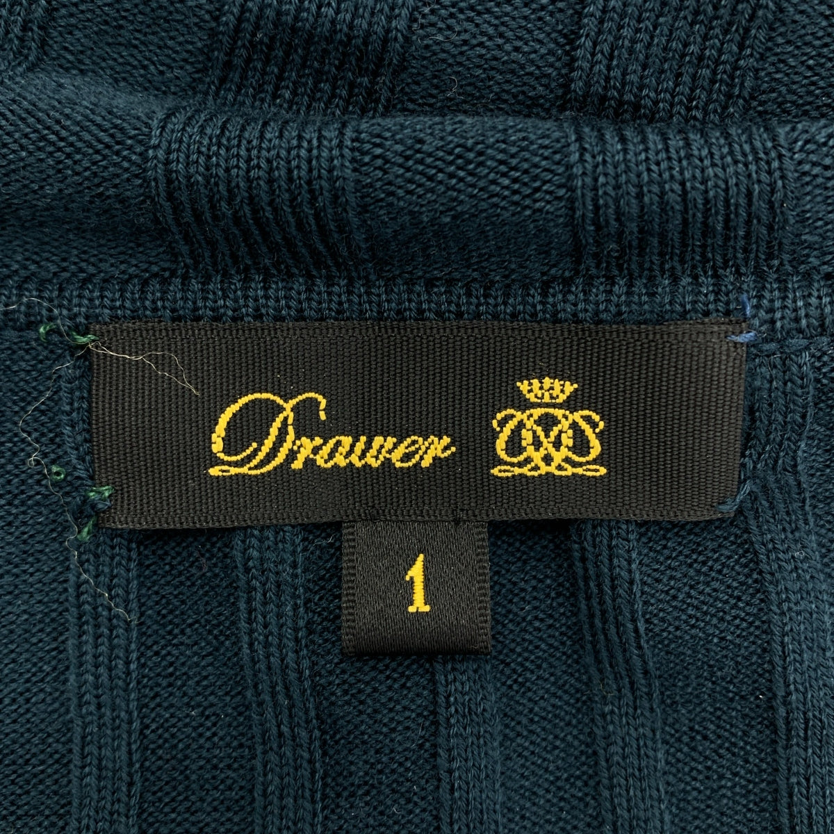 Drawer / ドゥロワー | タートルネック リブ ニット ワンピース | 1 | ダークグリーン系 | レディース