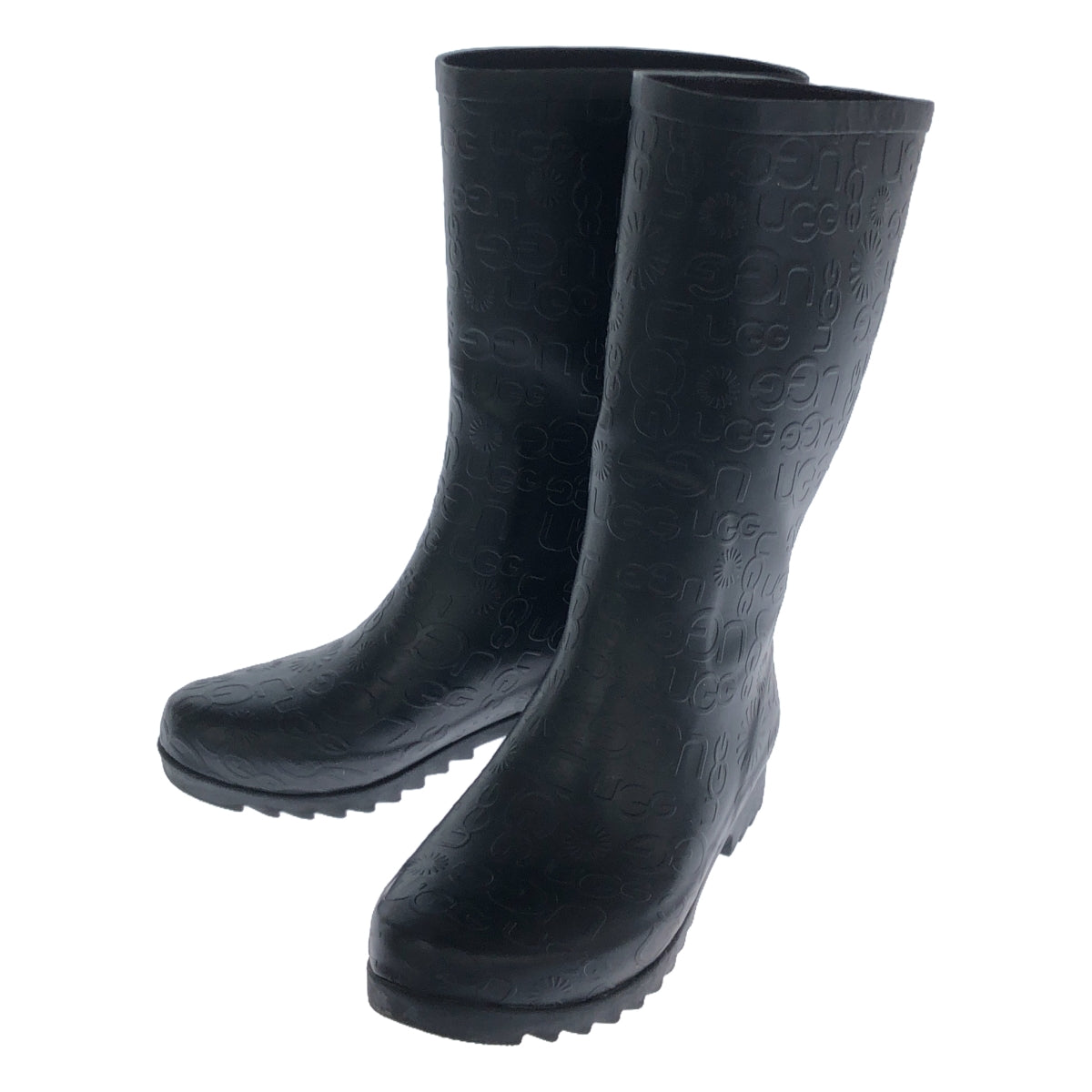 UGG | Logo Pattern Long Rain Boots | Size 22 | Women's