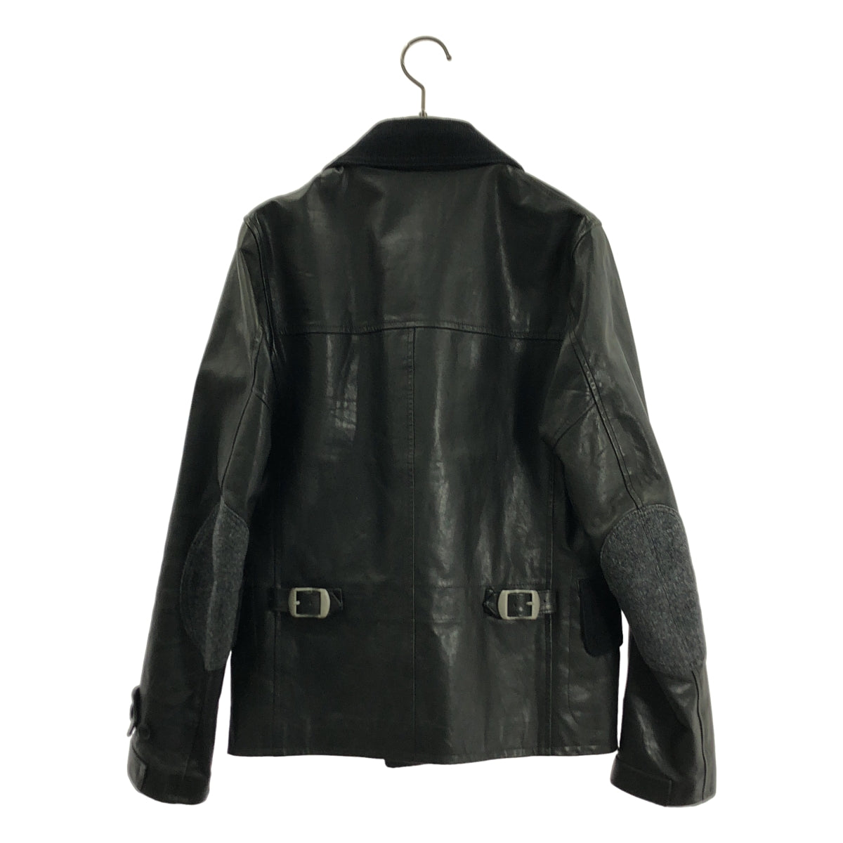 JUNYAWATANABE COMMEdesGARCONS MAN / ジュンヤワタナベマン | 2011AW | レザー コーデュロイ切替 エルボーパッチ コルビジェジャケット | XS | メンズ