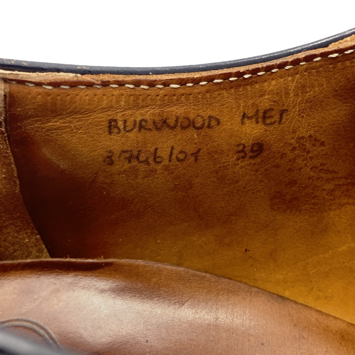 Church's / チャーチ | BURWOOD MET スタッズ ウイングメダリオンチップ レザー シューズ | 39 | ブラック / シルバー | メンズ