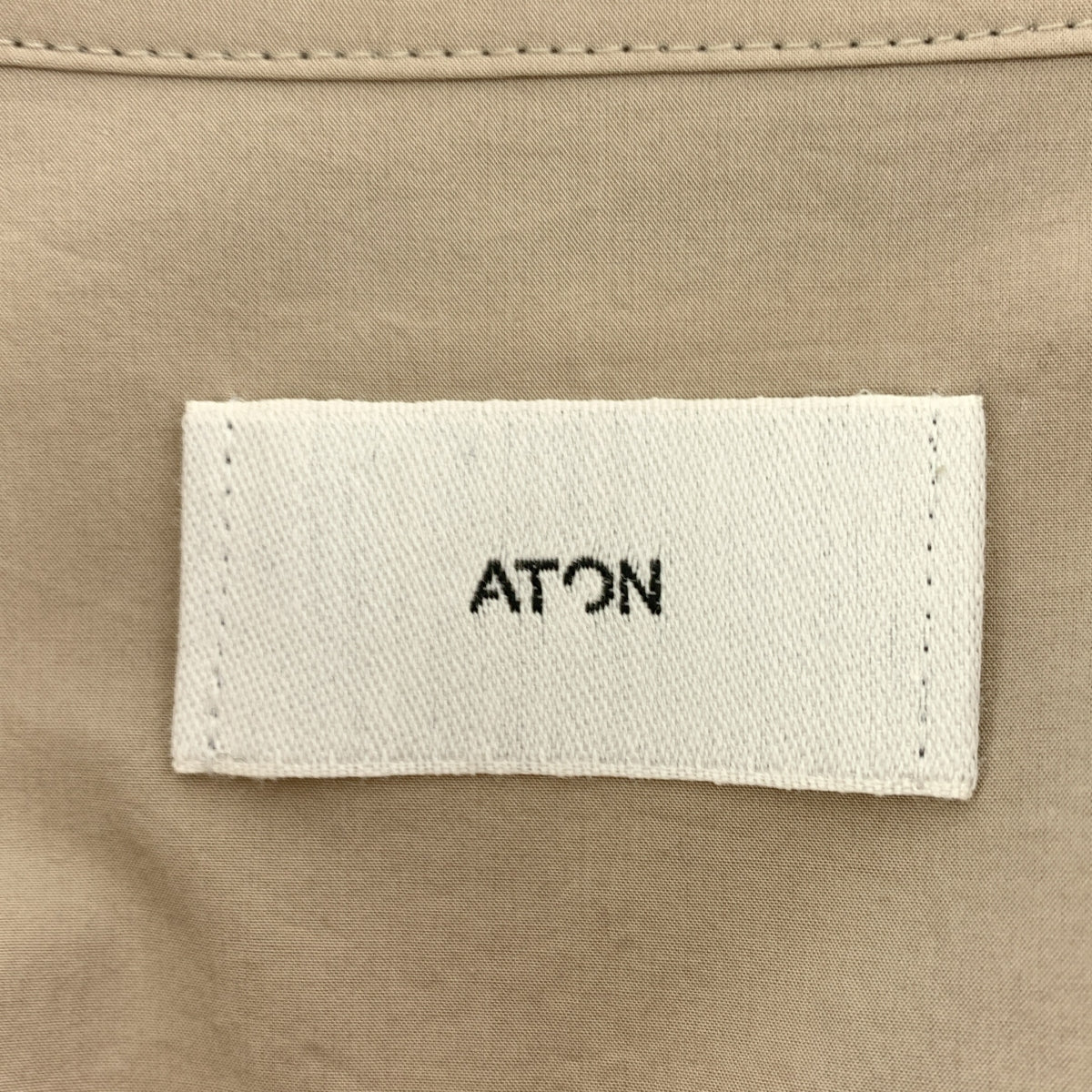 【美品】  ATON / エイトン | オーバーシルエット ベルテッド シングルコート | 01 | ベージュ系 | レディース