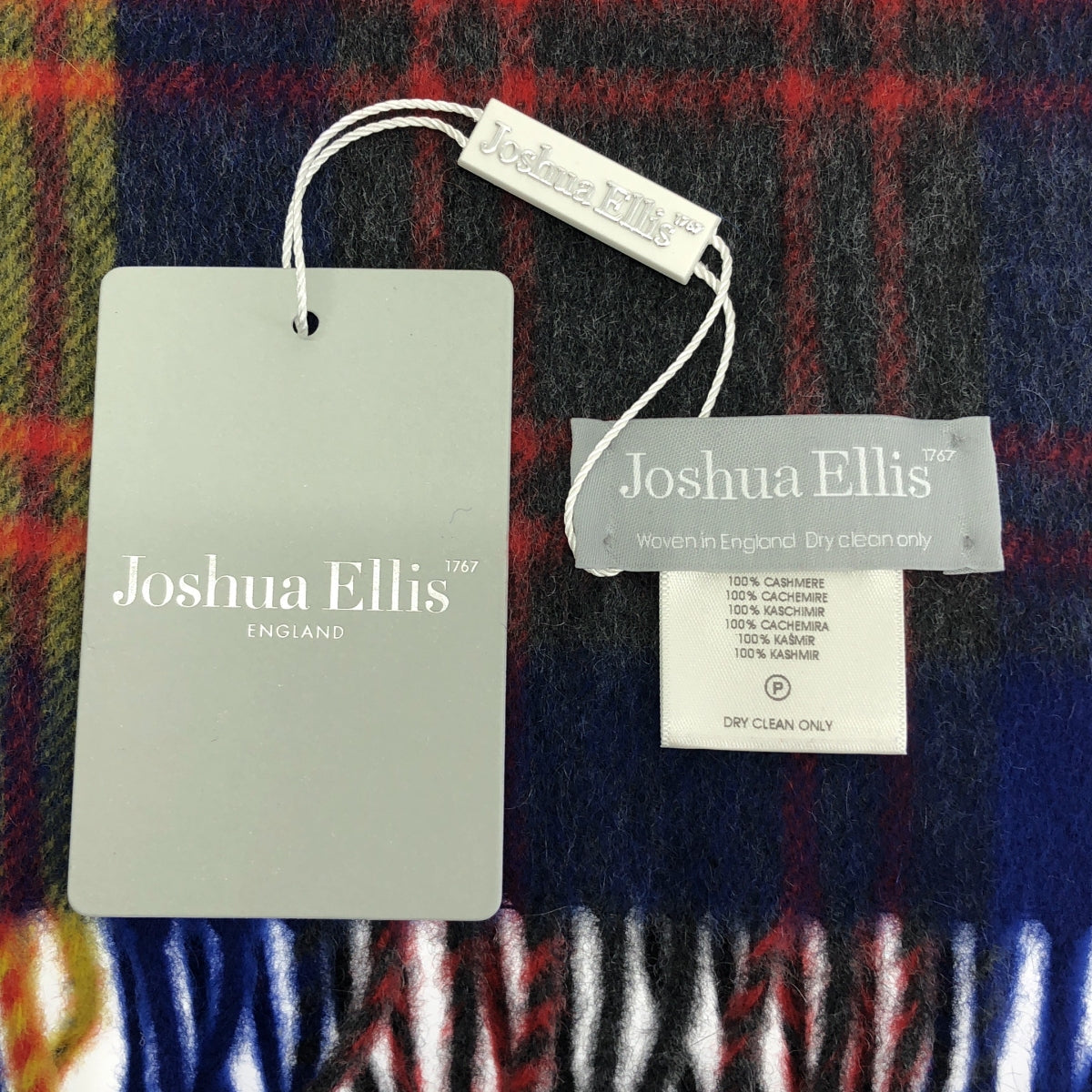 JOSHUA ELLIS / 約書亞·埃利斯 | 羊絨格紋圍巾 |