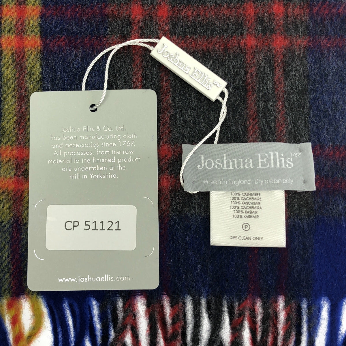 JOSHUA ELLIS / 約書亞·埃利斯 | 羊絨格紋圍巾 |