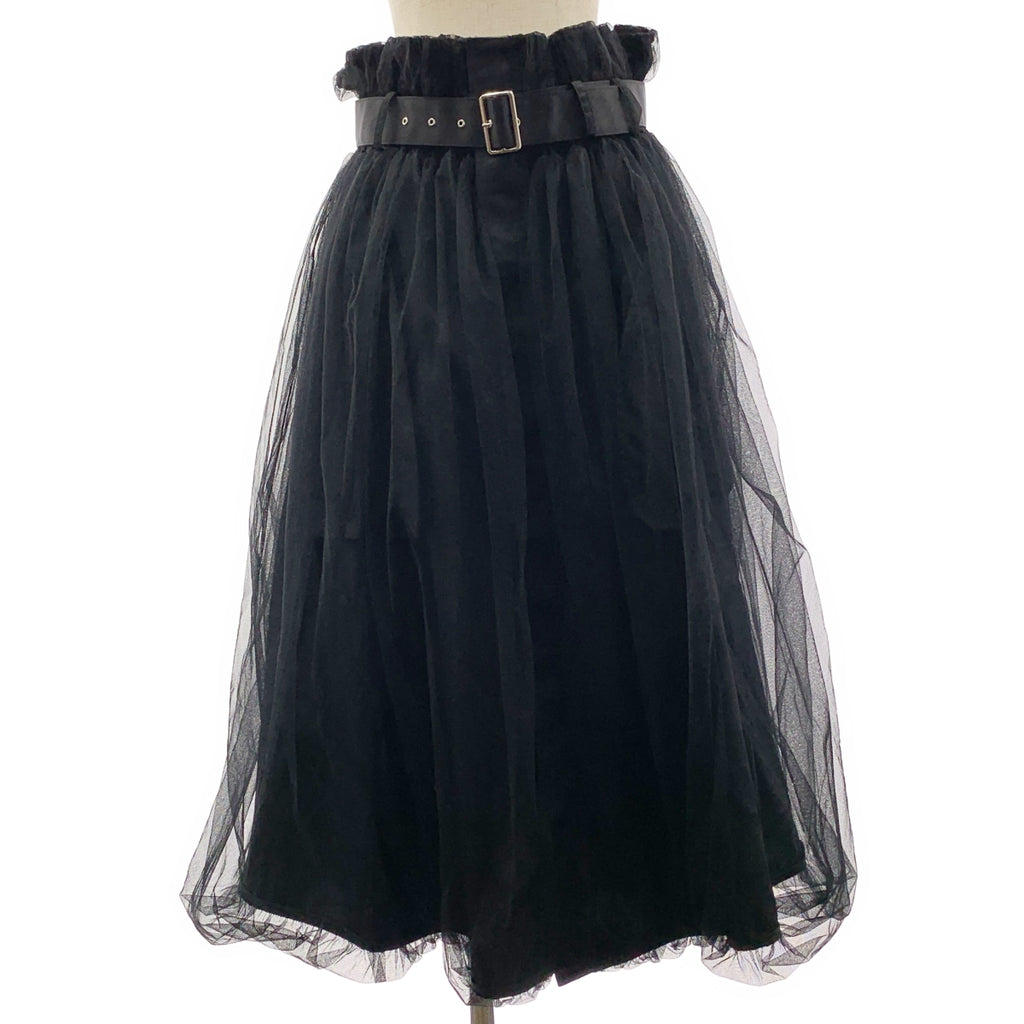 noir kei ninomiya / ノワールケイニノミヤ | 2024AW | チュール ドッキング ポケット付き ベルテッド ボリューム スカート | S | レディース