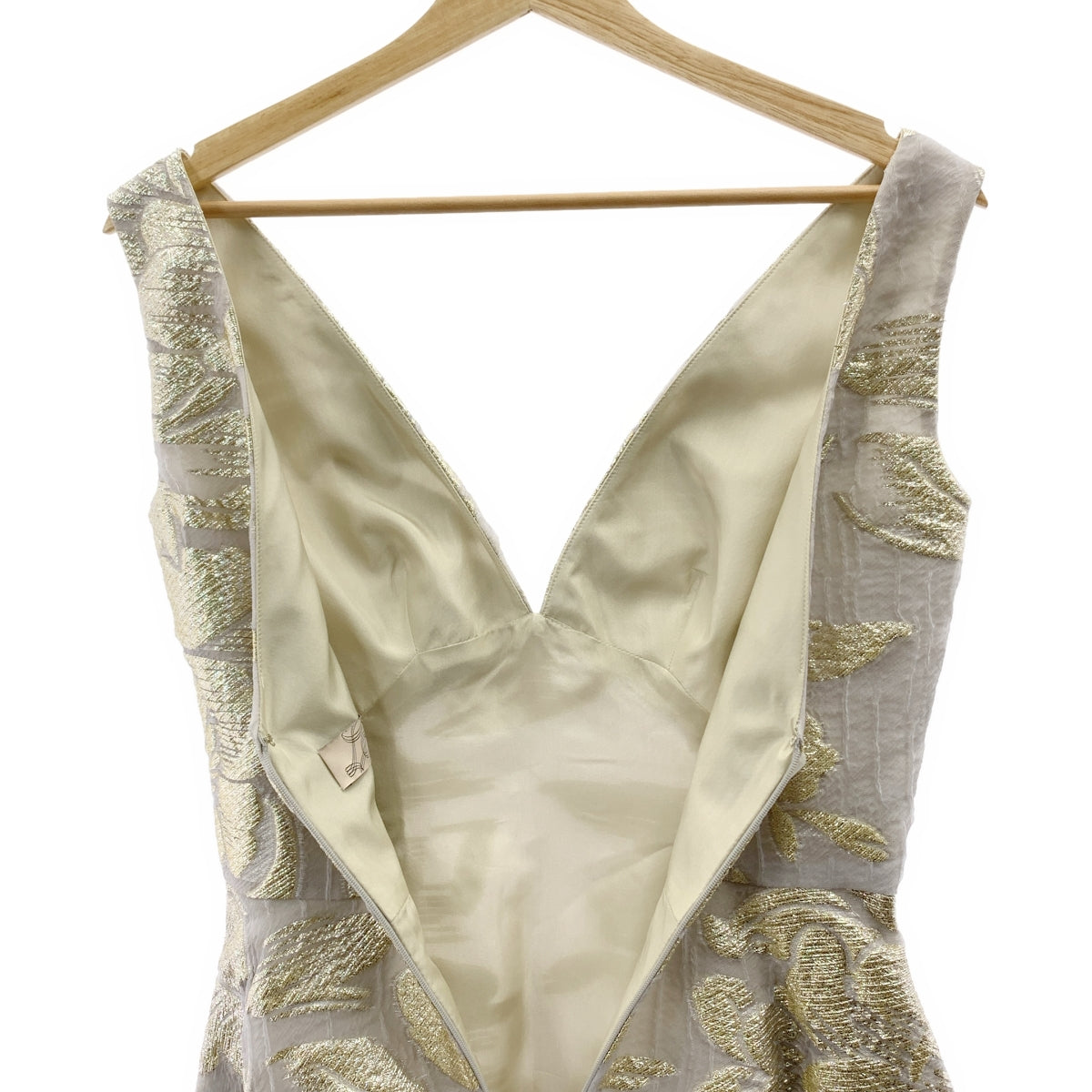 Lela Rose | 花卉提花喇叭裙 | 0 碼 | 銀色/金色/灰色 | 女款