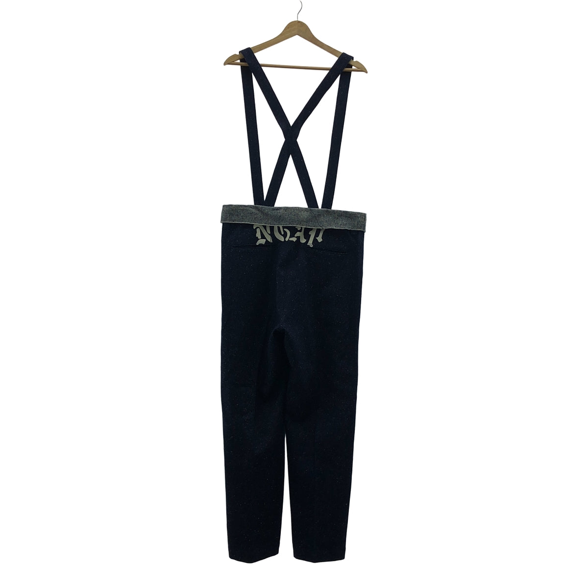 【新品】  Midorikawa / ミドリカワ | 2022AW | × NGAP /エヌジーエイピーコラボ SUSPENDER SLACKS シルク デニム サスペンダースラックス パンツ | S | インディゴ| メンズ