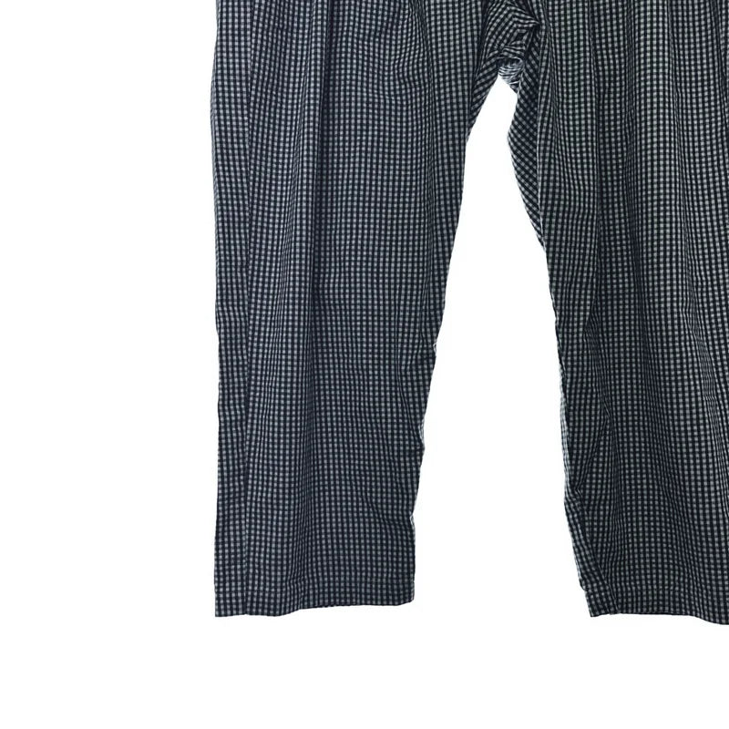 WHEAT and SILVER / ウィートアンドシルバー | コットン チェック ラップ ワイドパンツ | F | レディース