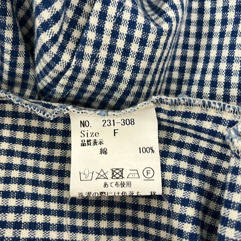 WHEAT and SILVER / ウィートアンドシルバー | コットン チェック ラップ ワイドパンツ | F | レディース