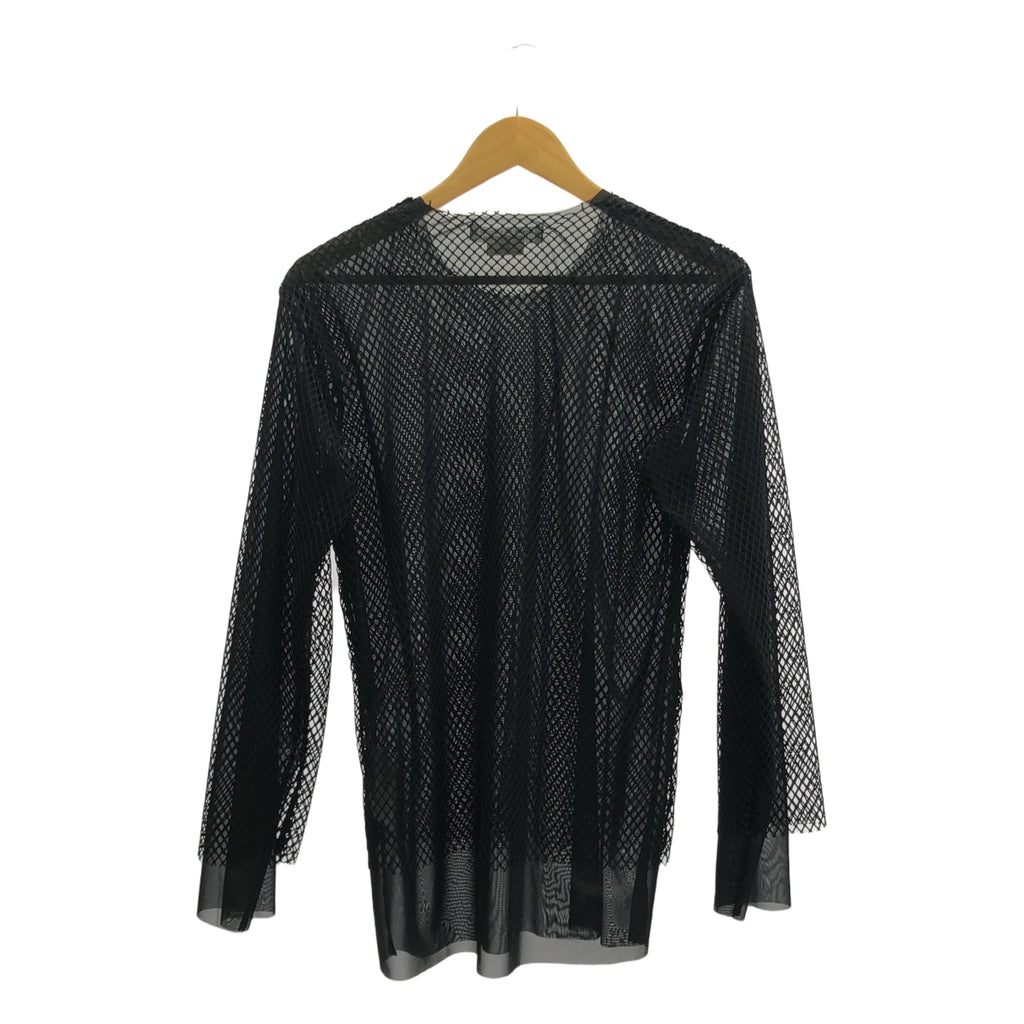 [品相良好] COMME des GARCONS COMME des GARCONS / Comme des | 2025 春夏 |網眼層層疊長袖上衣| SHOPBOP S |黑色|女性的