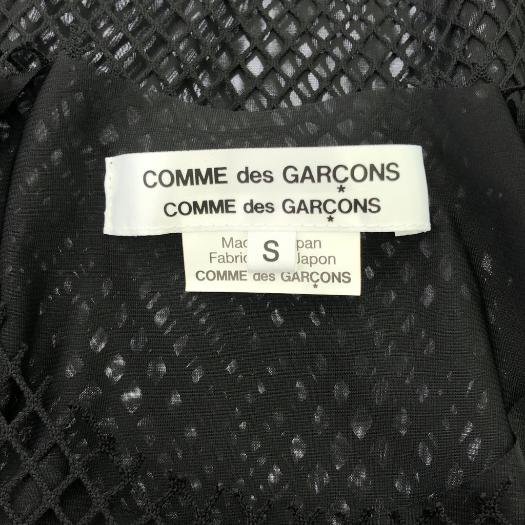 [品相良好] COMME des GARCONS COMME des GARCONS / Comme des | 2025 春夏 |網眼層層疊長袖上衣| SHOPBOP S |黑色|女性的