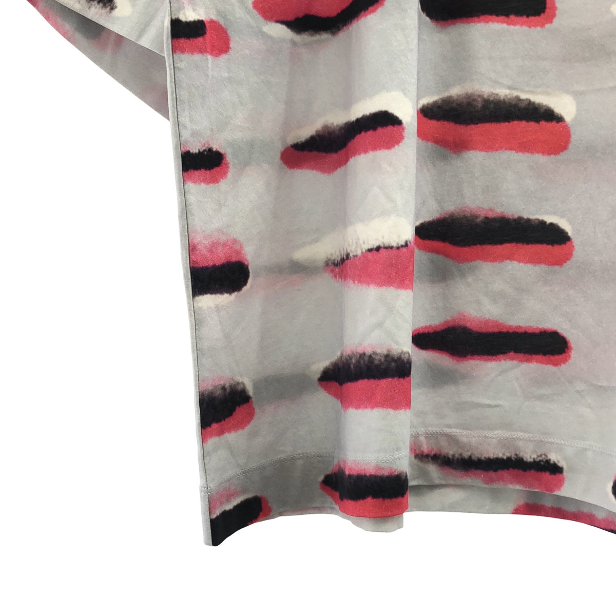 DRIES VAN NOTEN | Len Lye 棉質印花圓領上衣 | M 碼 | 淺藍/粉紅/黑色 | 男款