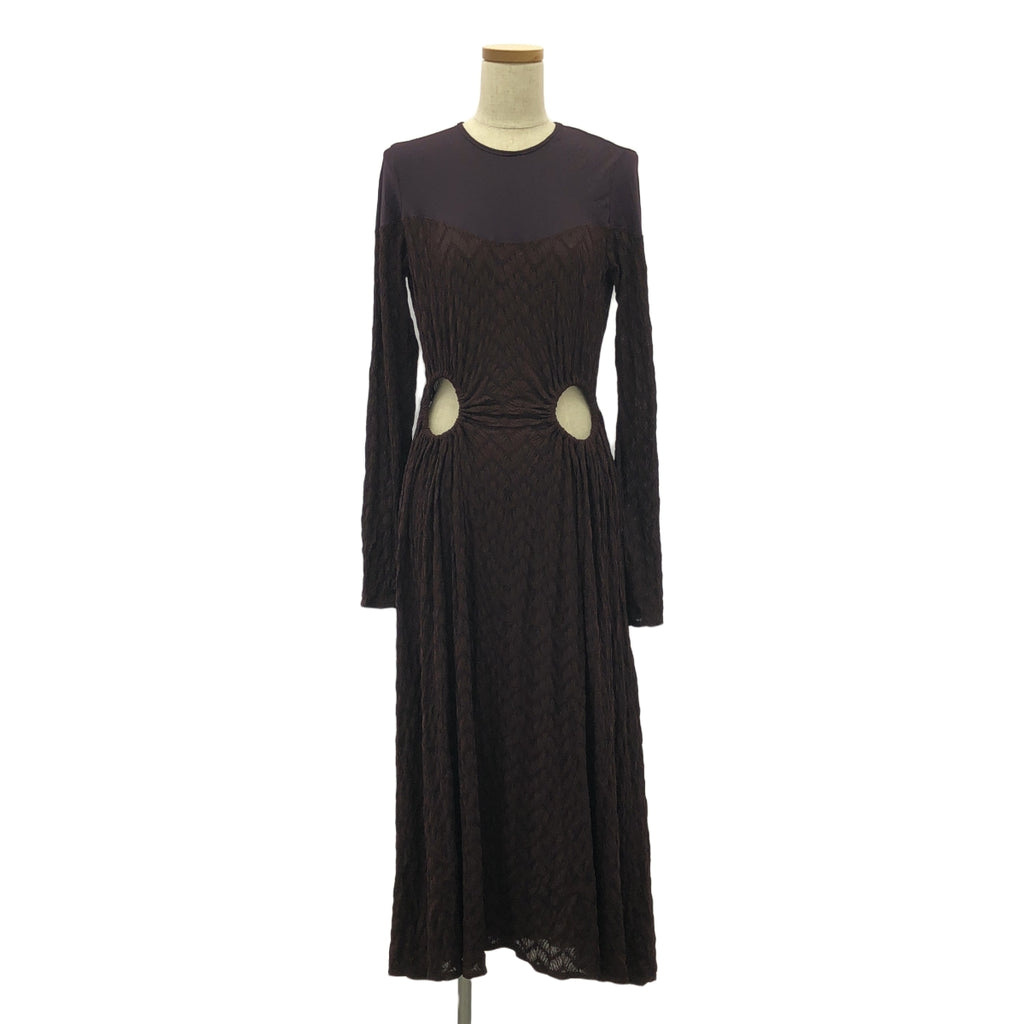 FETICO / フェティコ | 2024AW | JQ JERSEY CUTOUT DRESS ワンピース | 1 | ブラウン | レディース