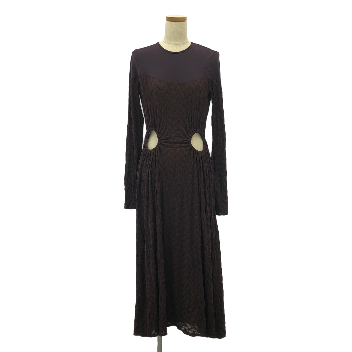 FETICO / フェティコ | 2024AW | JQ JERSEY CUTOUT DRESS ワンピース | 1 | ブラウン | レディース