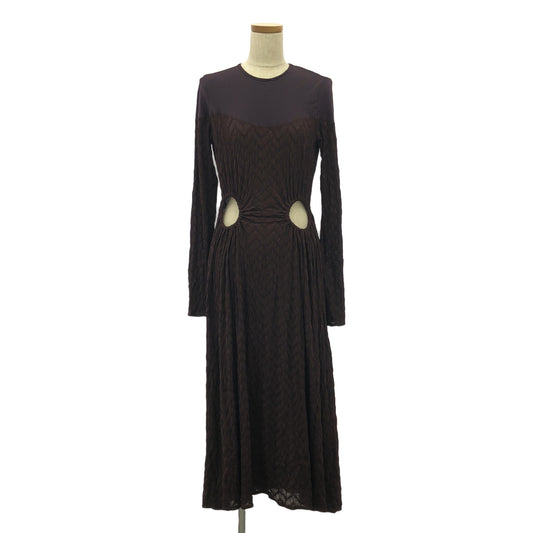 FETICO / フェティコ | 2024AW | JQ JERSEY CUTOUT DRESS ワンピース | 1 | ブラウン | レディース