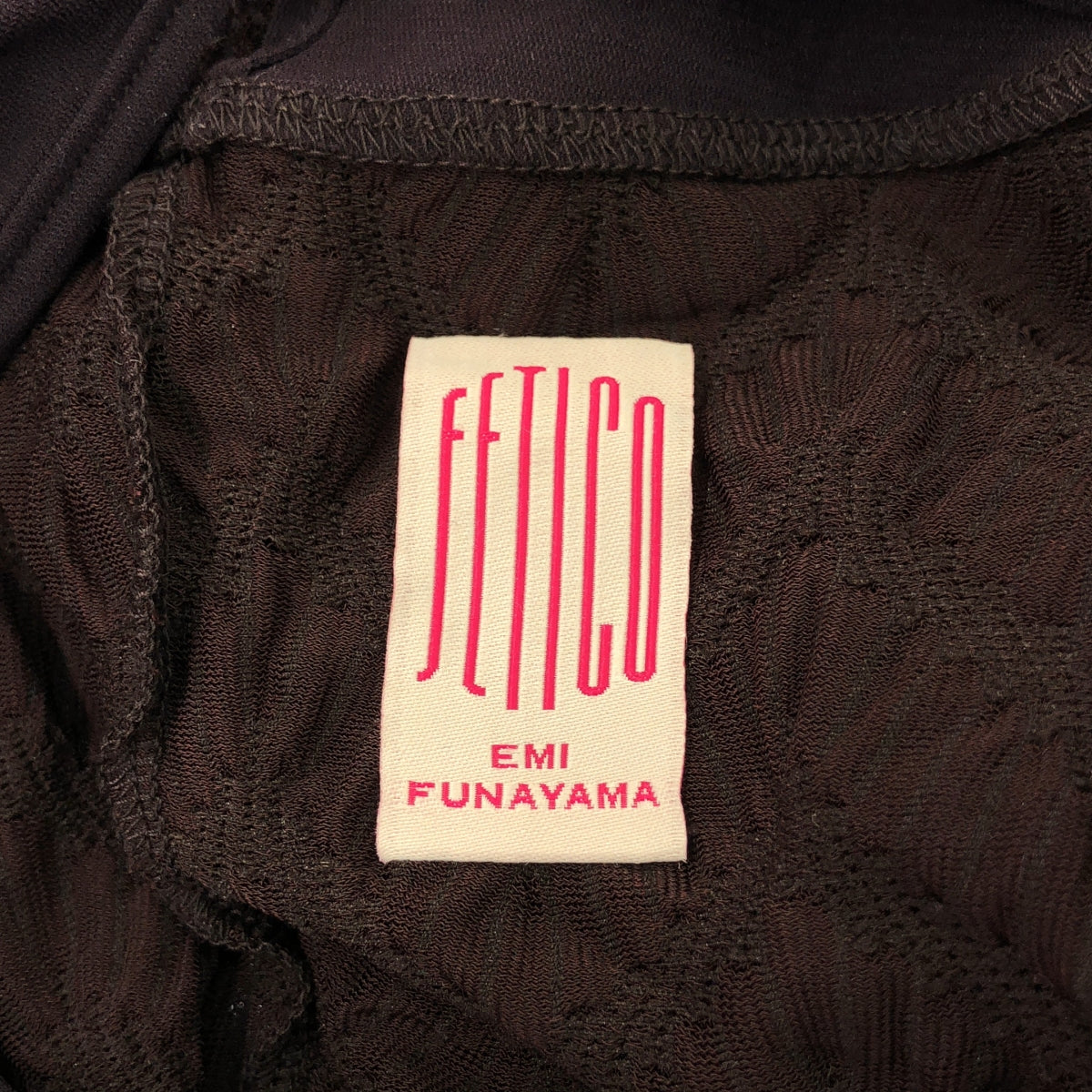 FETICO / Fetiko | 2024秋冬 | JQ 針織鏤空連身裙 | 1 |布朗 |女性的