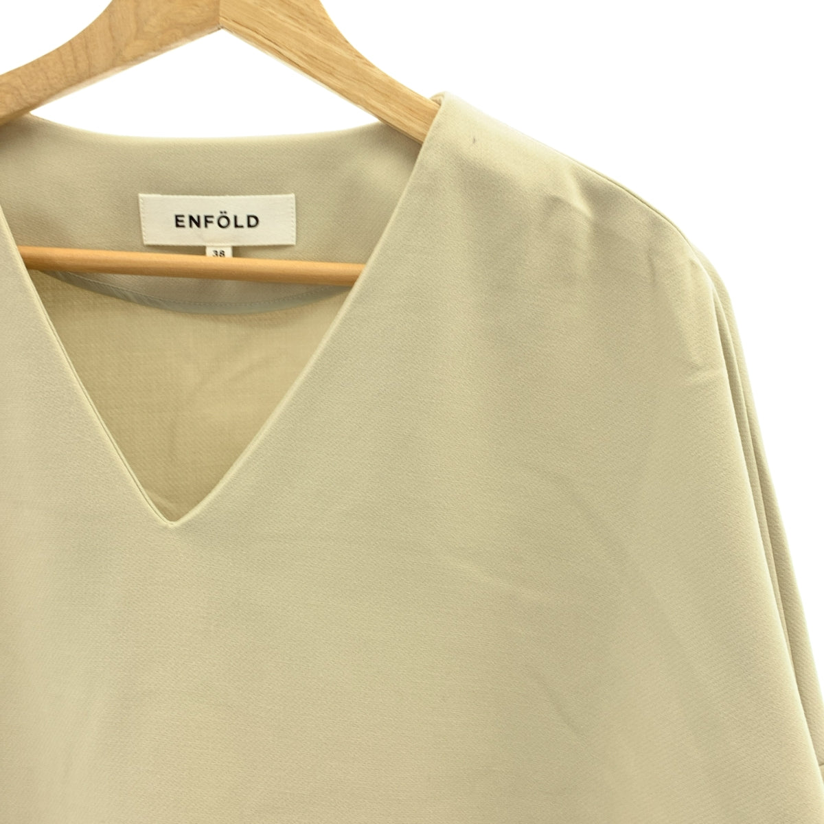 ENFOLD | 雙交叉V領不對稱套頭衫 | 38碼 | 女款