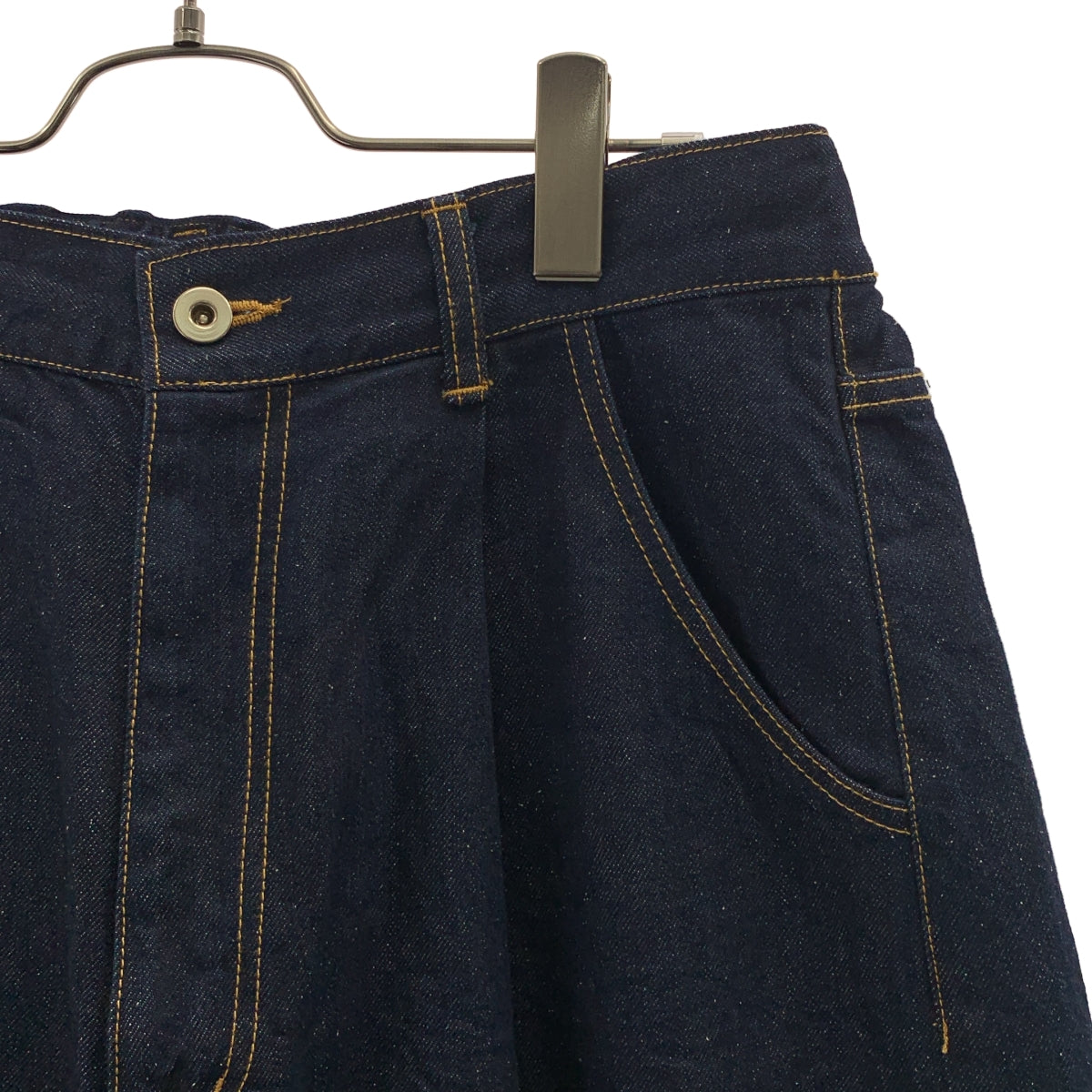 is-ness / イズネス | SILK DENIM 5PK BALOON PANTS バルーン デニム パンツ | M | インディゴ | メンズ