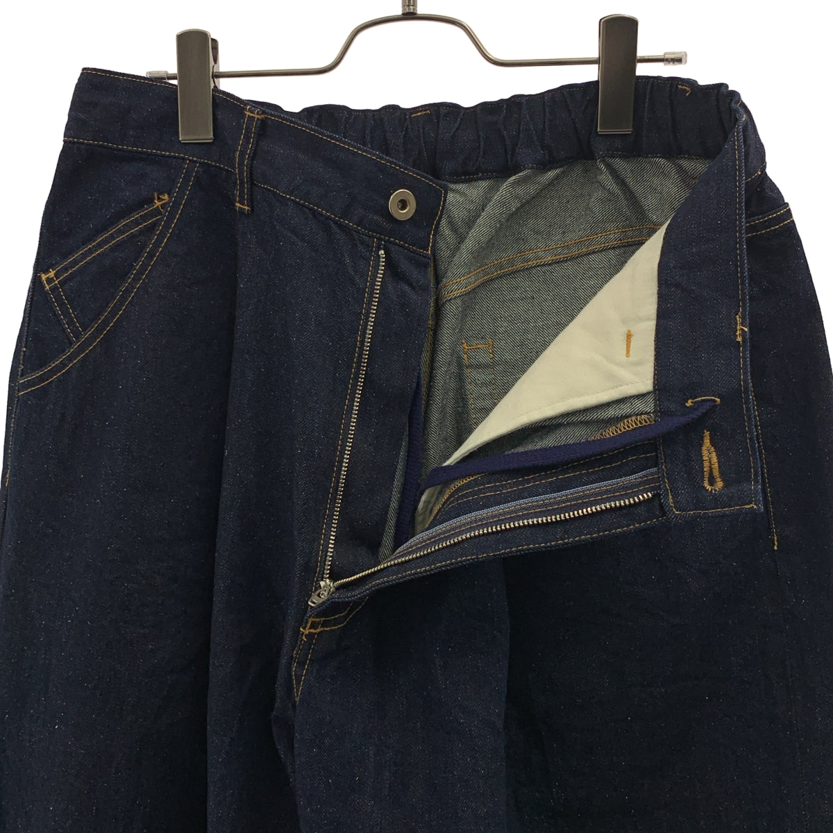 is-ness / イズネス | SILK DENIM 5PK BALOON PANTS バルーン デニム パンツ | M | インディゴ | メンズ