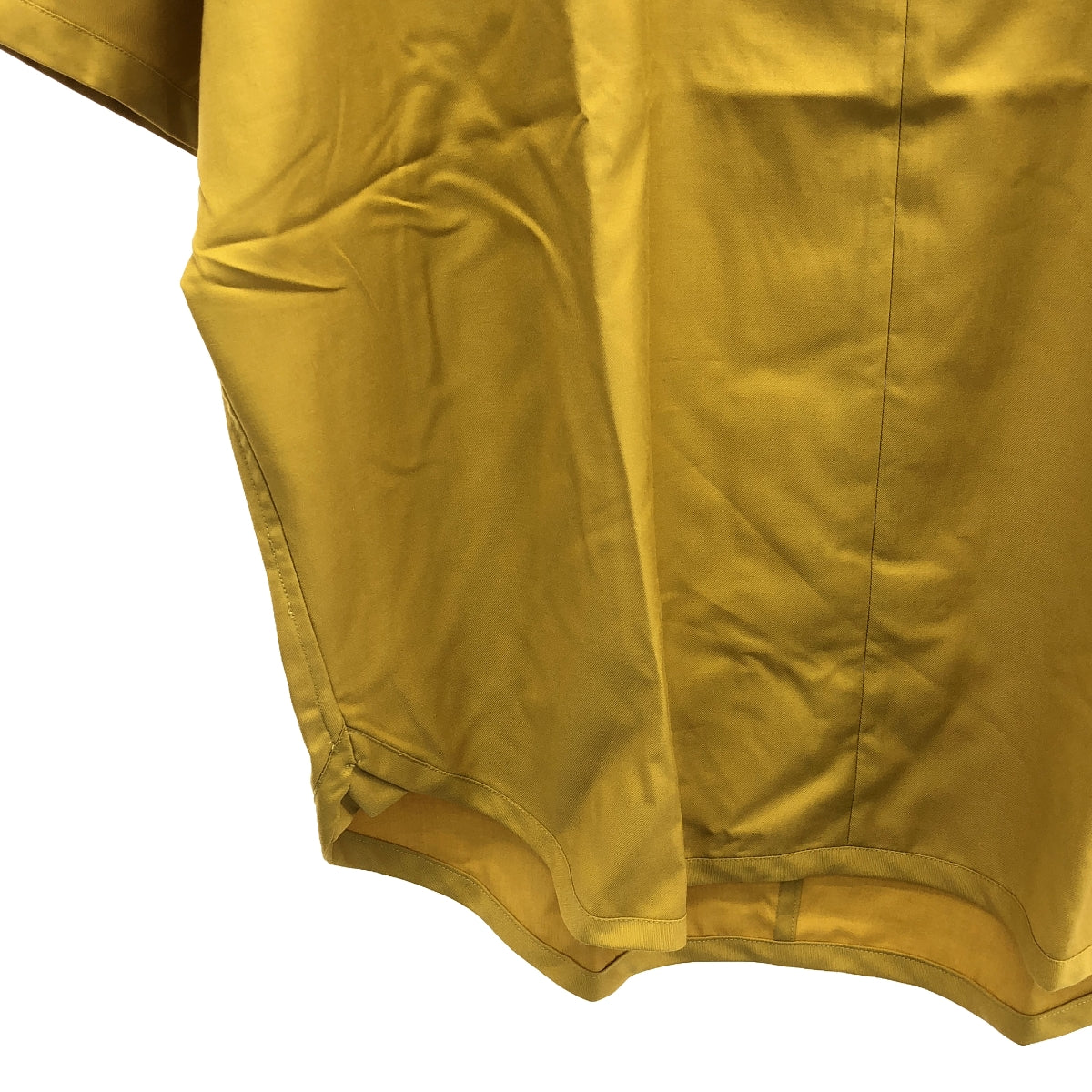 [New] prasthana / Prasthana | Slick shirt | Short sleeve shirt | M | Mustard | Men's