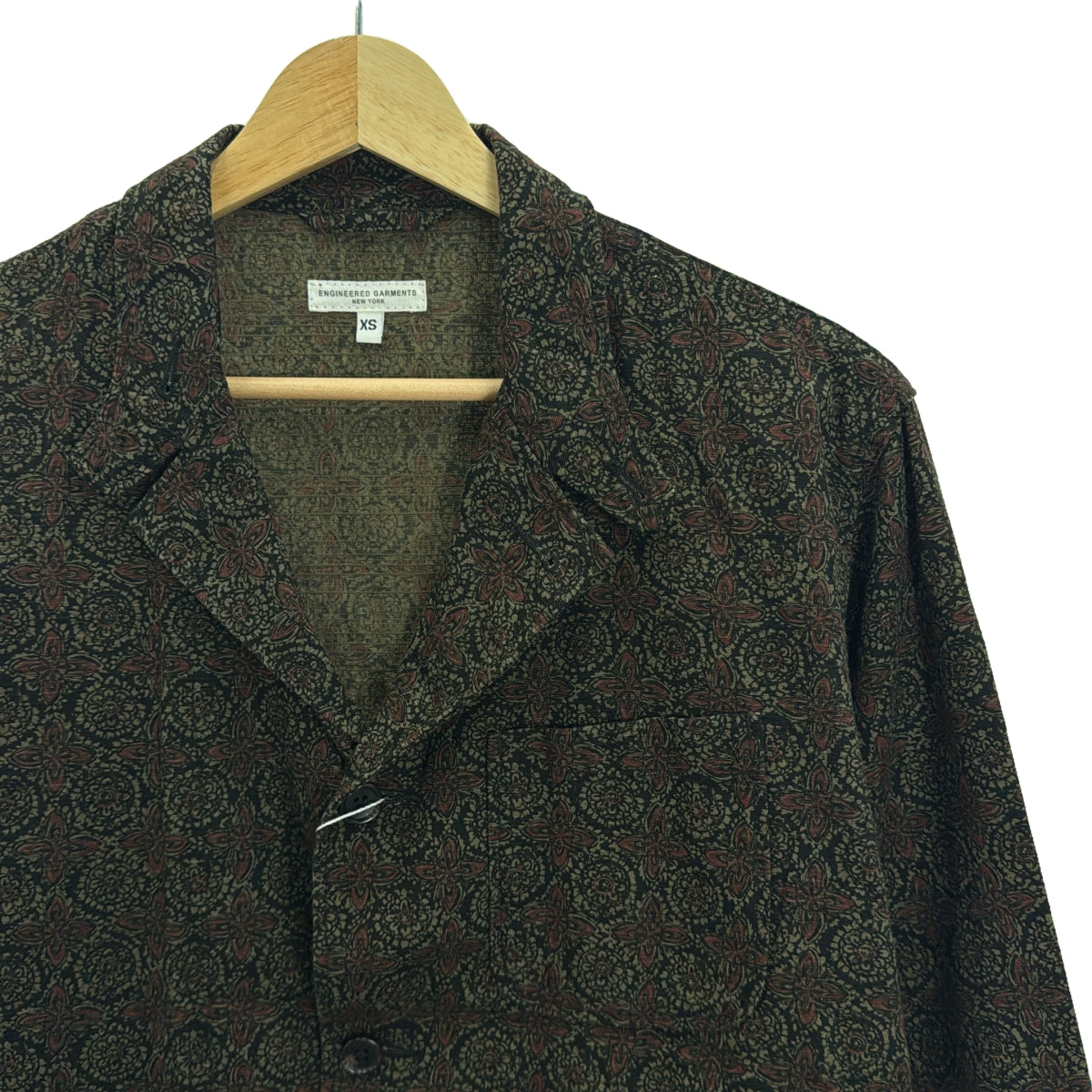 Engineered Garments / エンジニアドガーメンツ | Loiter Jacket 総柄 ジャケット | XS | ブラウン | メンズ