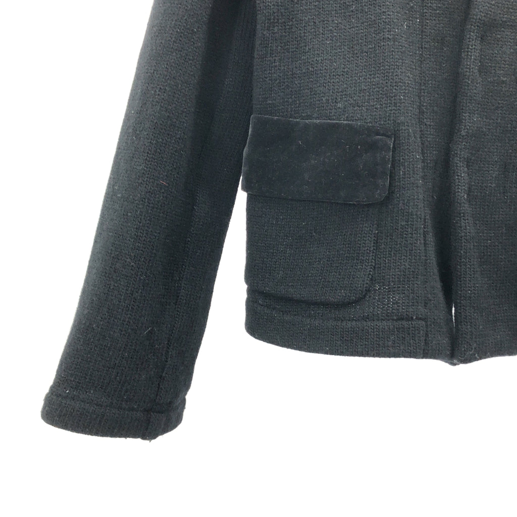 robe de chambre COMME des GARCONS / ローブドシャンブルコムデギャルソン | 2002AW | ウール ニット フック式 シングル ジャケット | M | ブラック | レディース