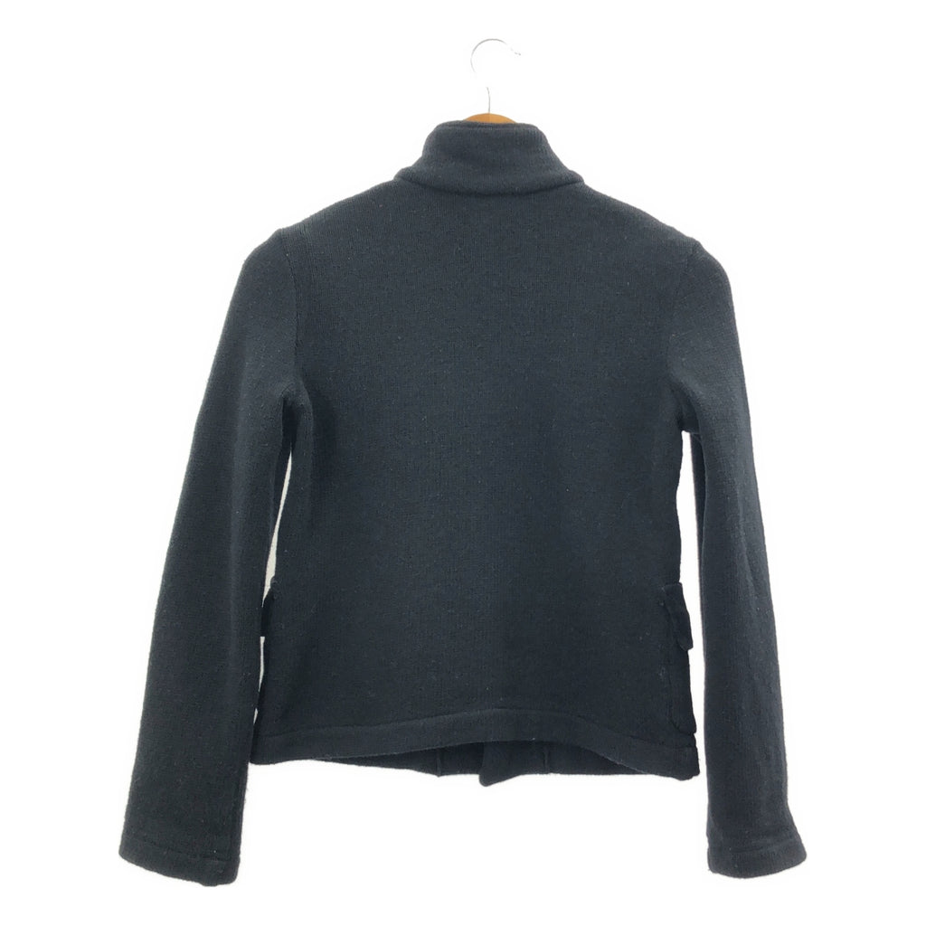 robe de chambre COMME des GARCONS / ローブドシャンブルコムデギャルソン | 2002AW | ウール ニット フック式 シングル ジャケット | M | ブラック | レディース