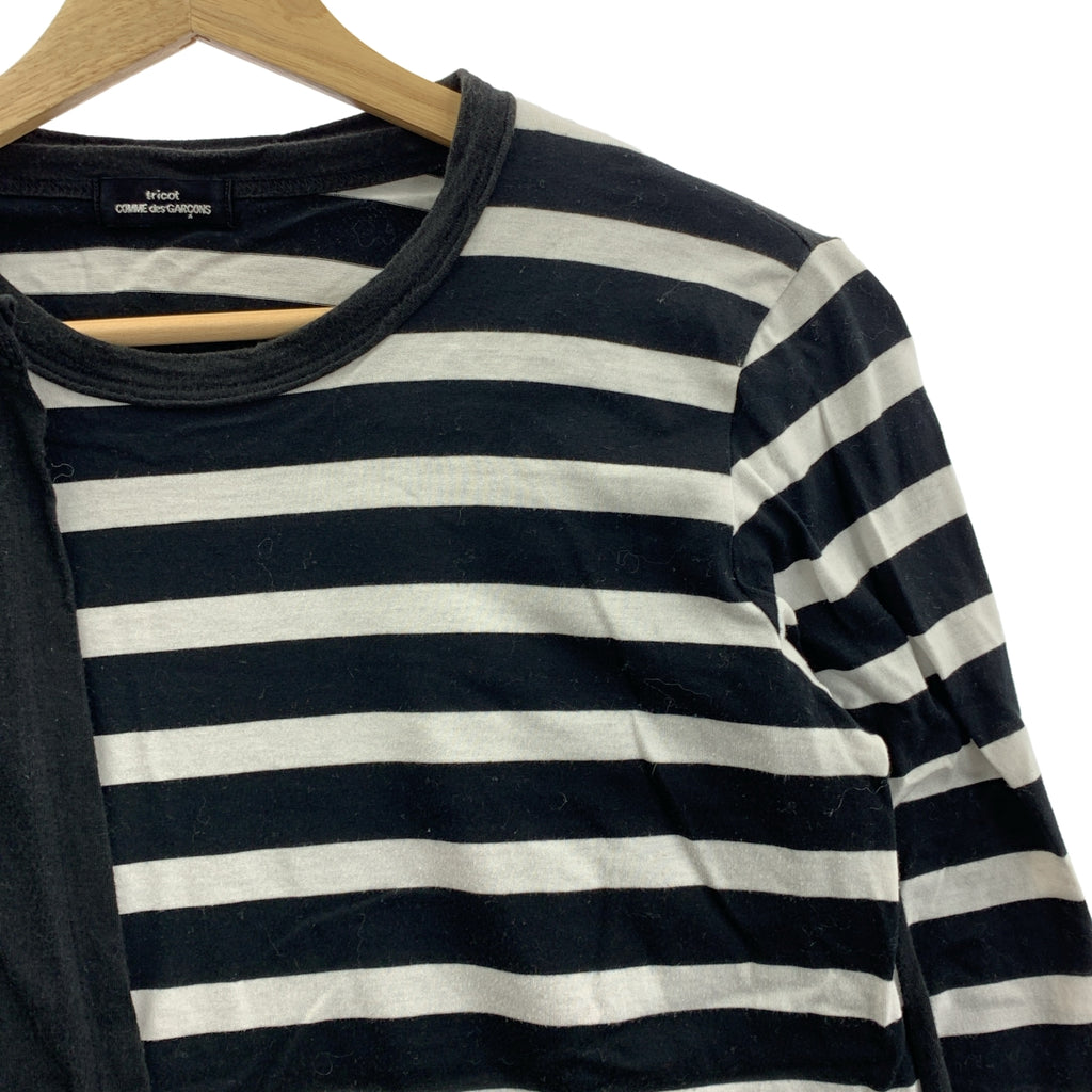 tricot COMME des GARCONS / 트리코콤 데 갤슨 | 2004AW | 코튼 테두리 레이어드 티셔츠 |
