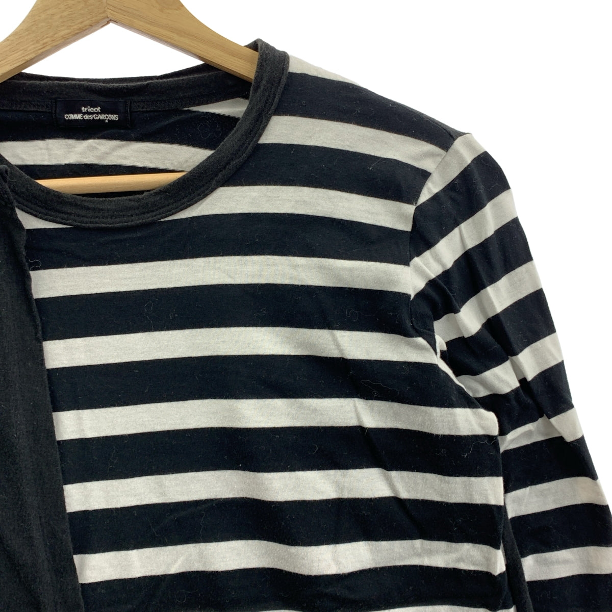 tricot COMME des GARCONS / 트리코콤 데 갤슨 | 2004AW | 코튼 테두리 레이어드 티셔츠 |