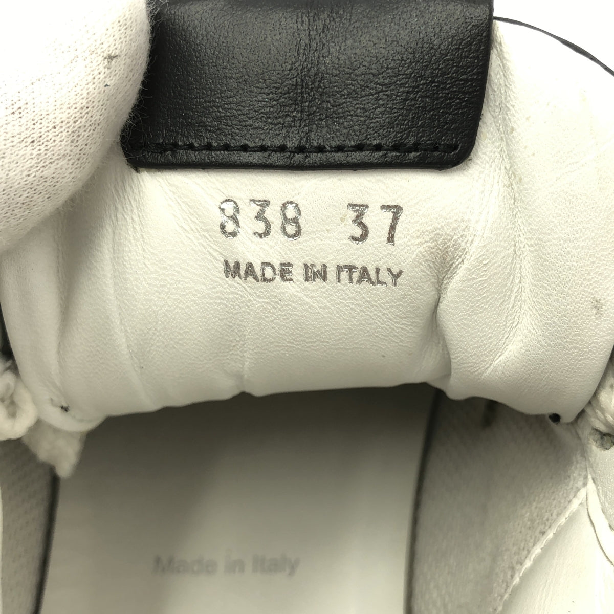 【美品】  miu miu / ミュウミュウ | レザー スニーカー | 37 | ブラック | レディース