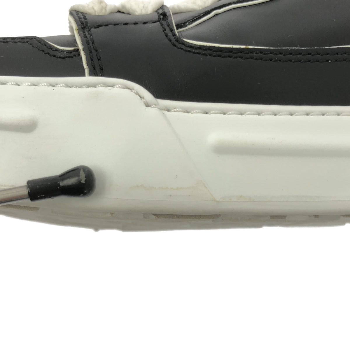 【美品】  miu miu / ミュウミュウ | レザー スニーカー | 37 | ブラック | レディース