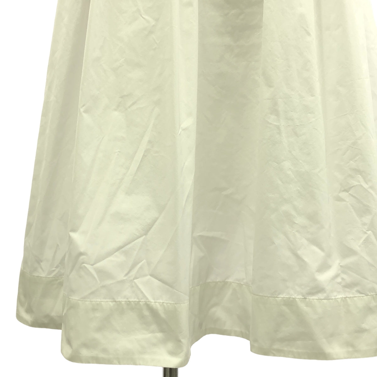 UNITED ARROWS / ユナイテッドアローズ | ボリュームスリーブ フレア ワンピース | 36 | ホワイト | レディース