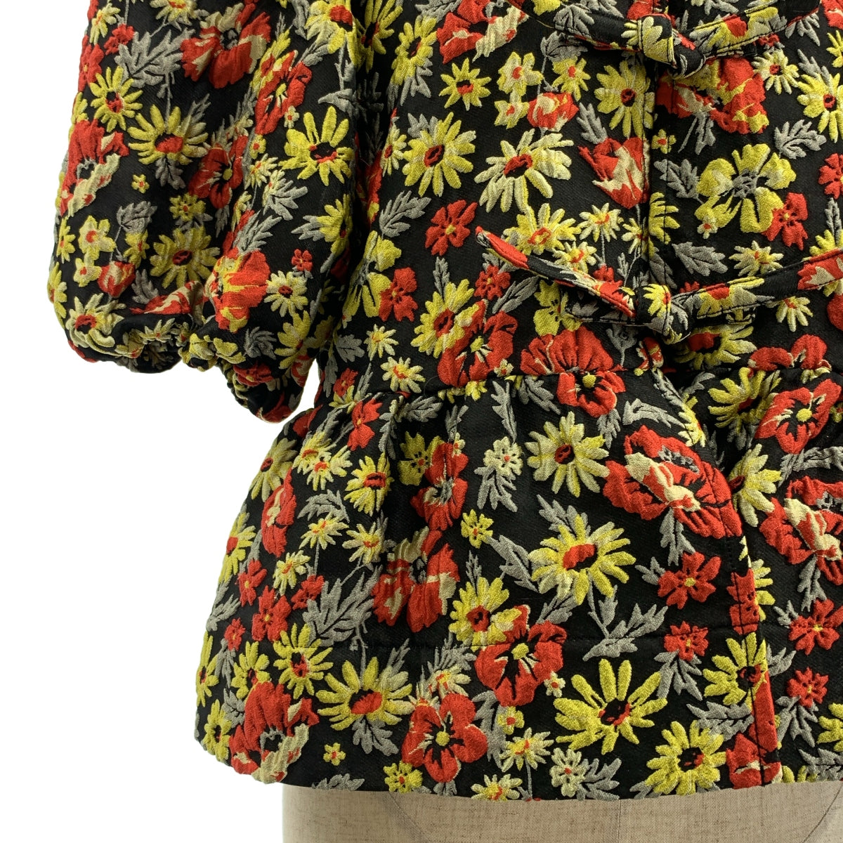 Ganni | 3D 提花荷葉邊襯衫 | 尺寸 36 | 女款