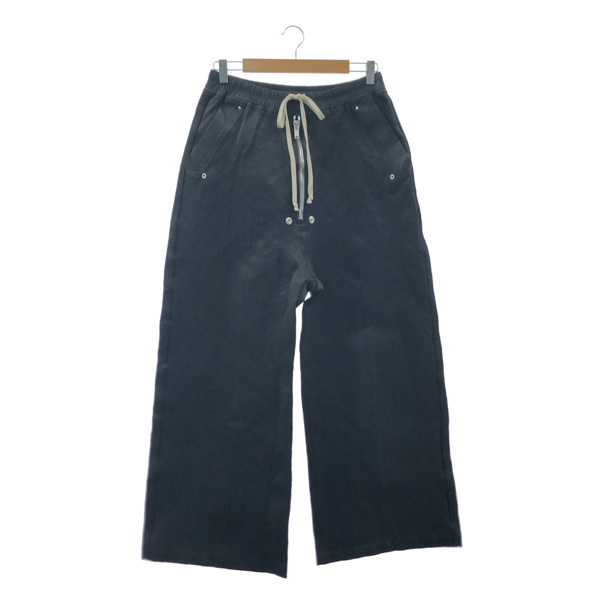 Rick Owens / 릭 오웬스 | 2022AW | GETH BELAS 게스베라 / 드로스트링 와이드 팬츠 | 48 | 블랙 | 남성