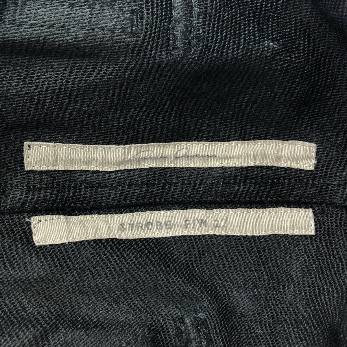 Rick Owens / 릭 오웬스 | 2022AW | GETH BELAS 게스베라 / 드로스트링 와이드 팬츠 | 48 | 블랙 | 남성