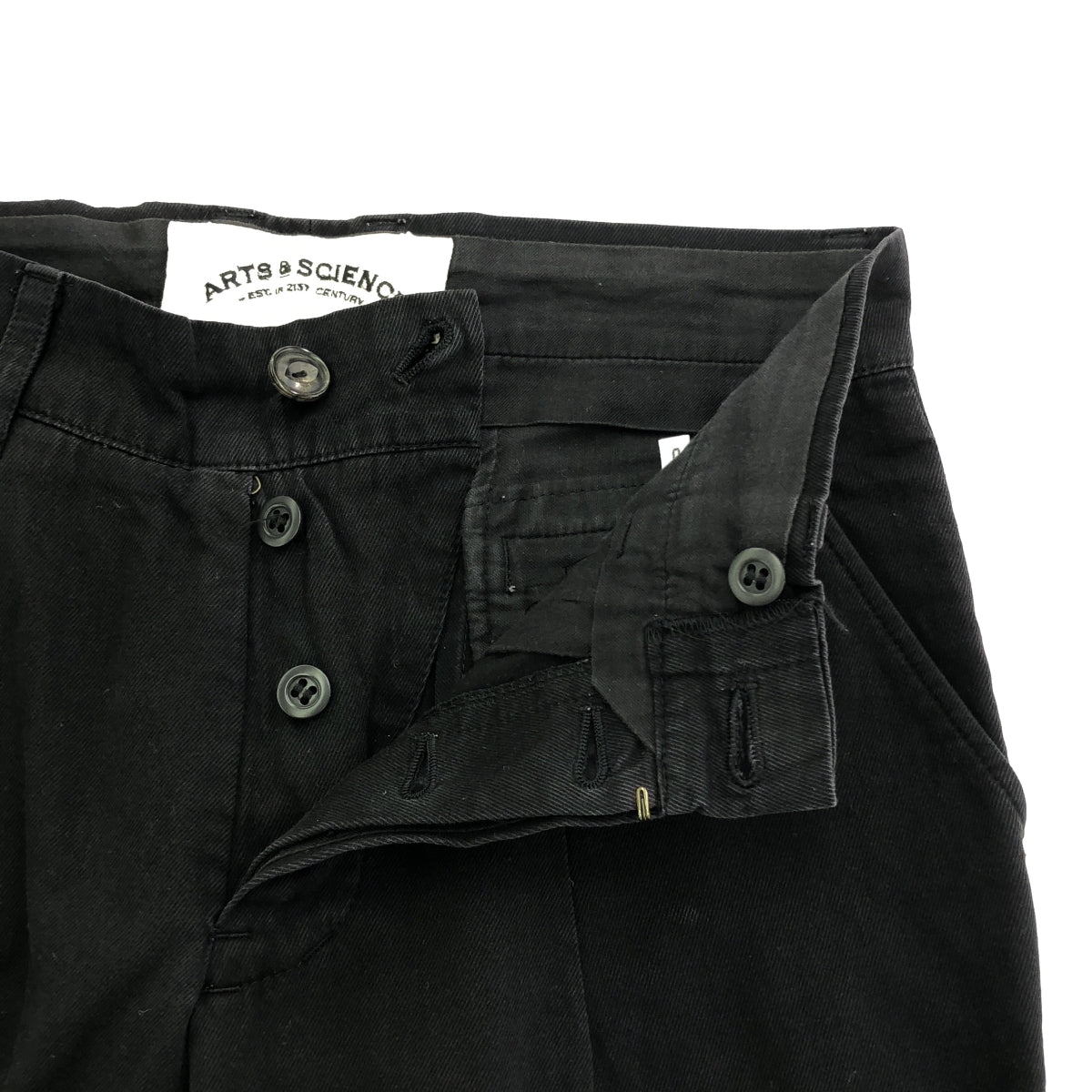 ARTS &amp; SCIENCE / 아트 &amp; 과학 | 테이퍼드 데님 팬츠 | 0 | 블랙 | 여성