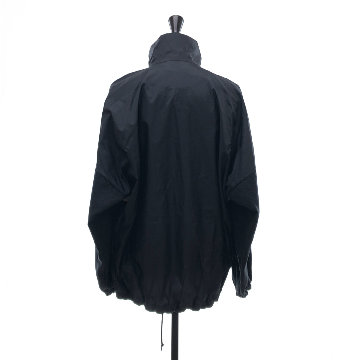 BALENCIAGA / バレンシアガ | ロゴ ブラックデニム ドローストリング オーバージャケット / メッシュ総裏地 / 529213 | 34 | メンズ